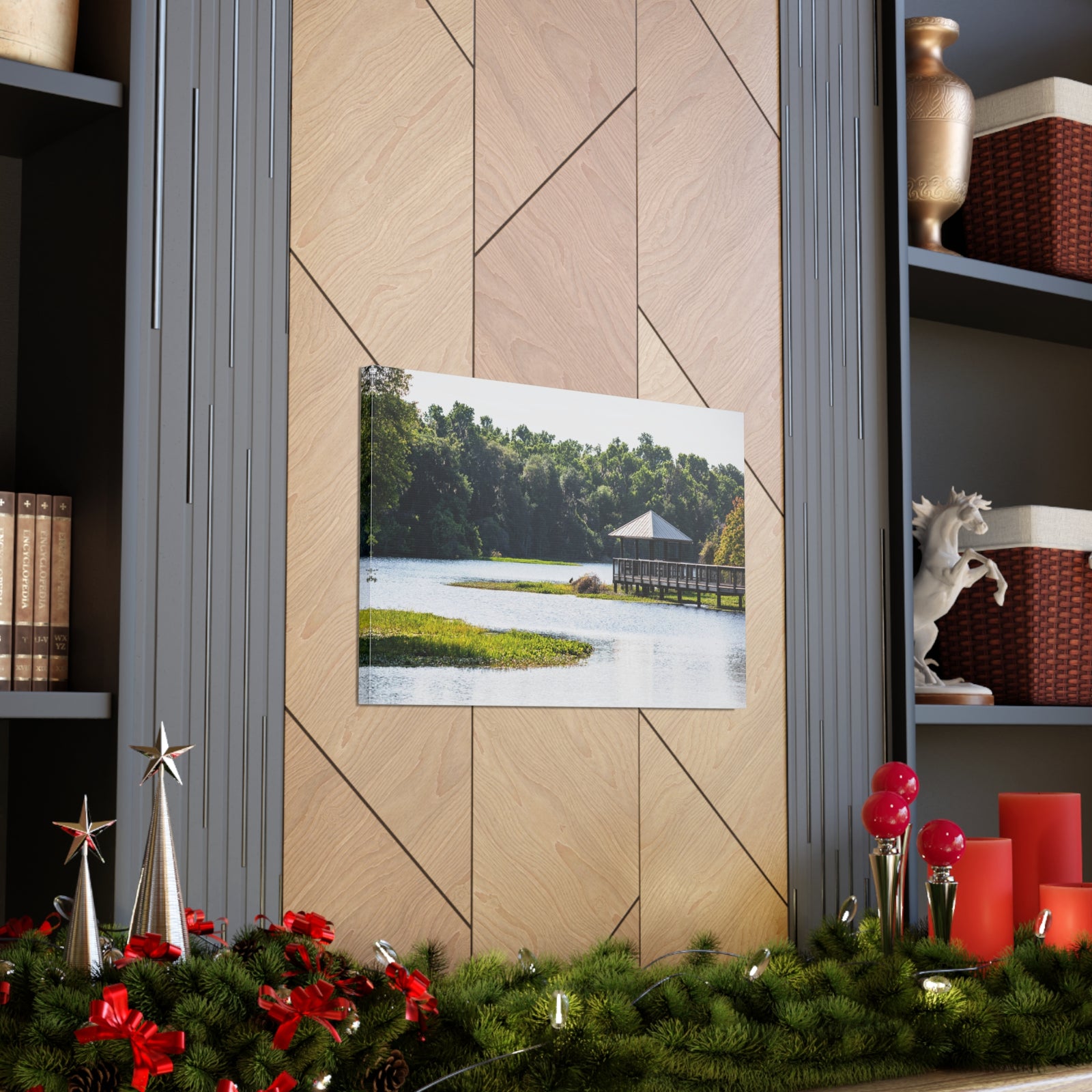Prairie Lakes Park Canvas Wall Art for Home Decor Ready-to-Hang-Express Your Love Gifts