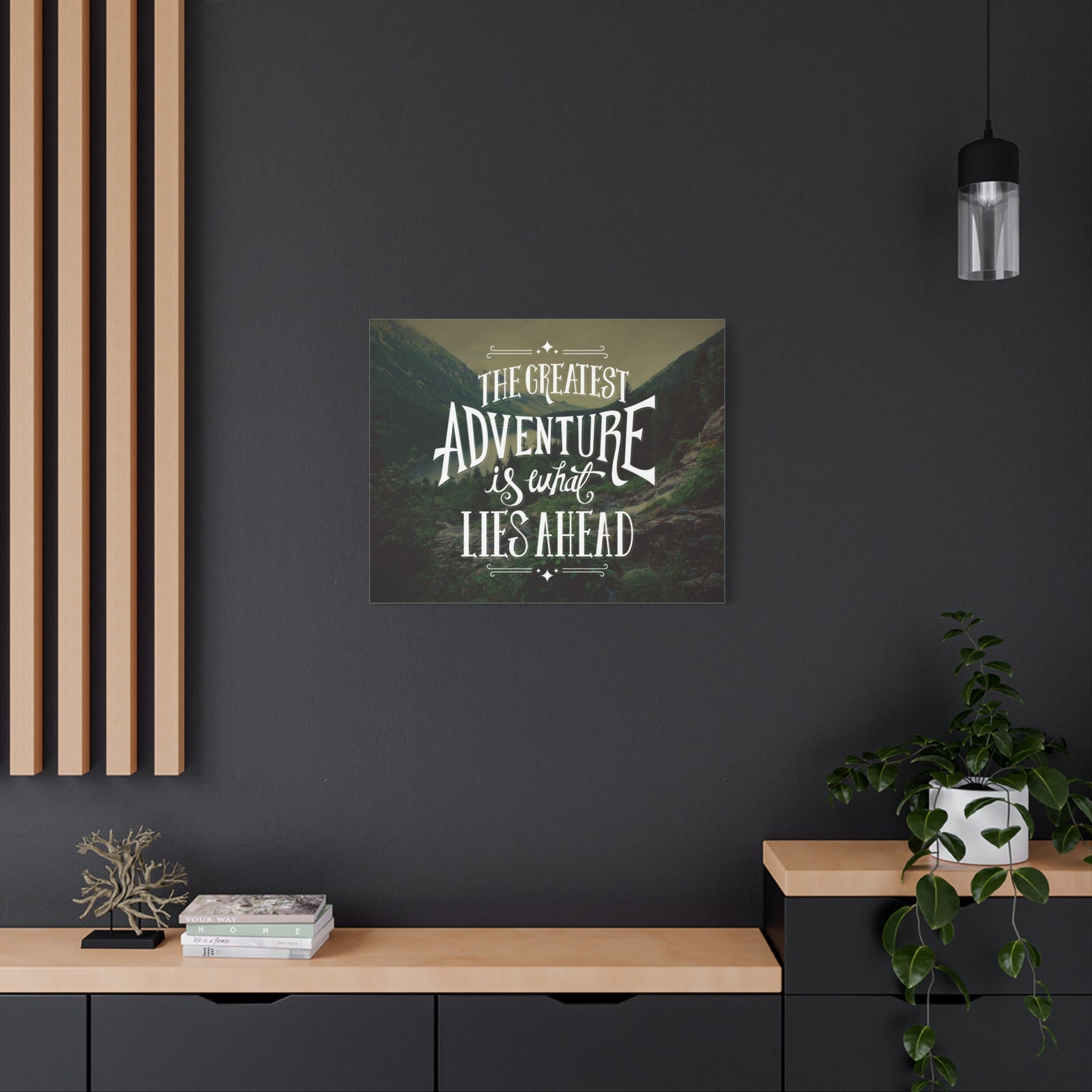 Inspirational Quote Canvas Greatest Adventure Wall Art Motivational Motto Inspiring Prints Artwork Decor Ready to Hang-Express Your Love Gifts