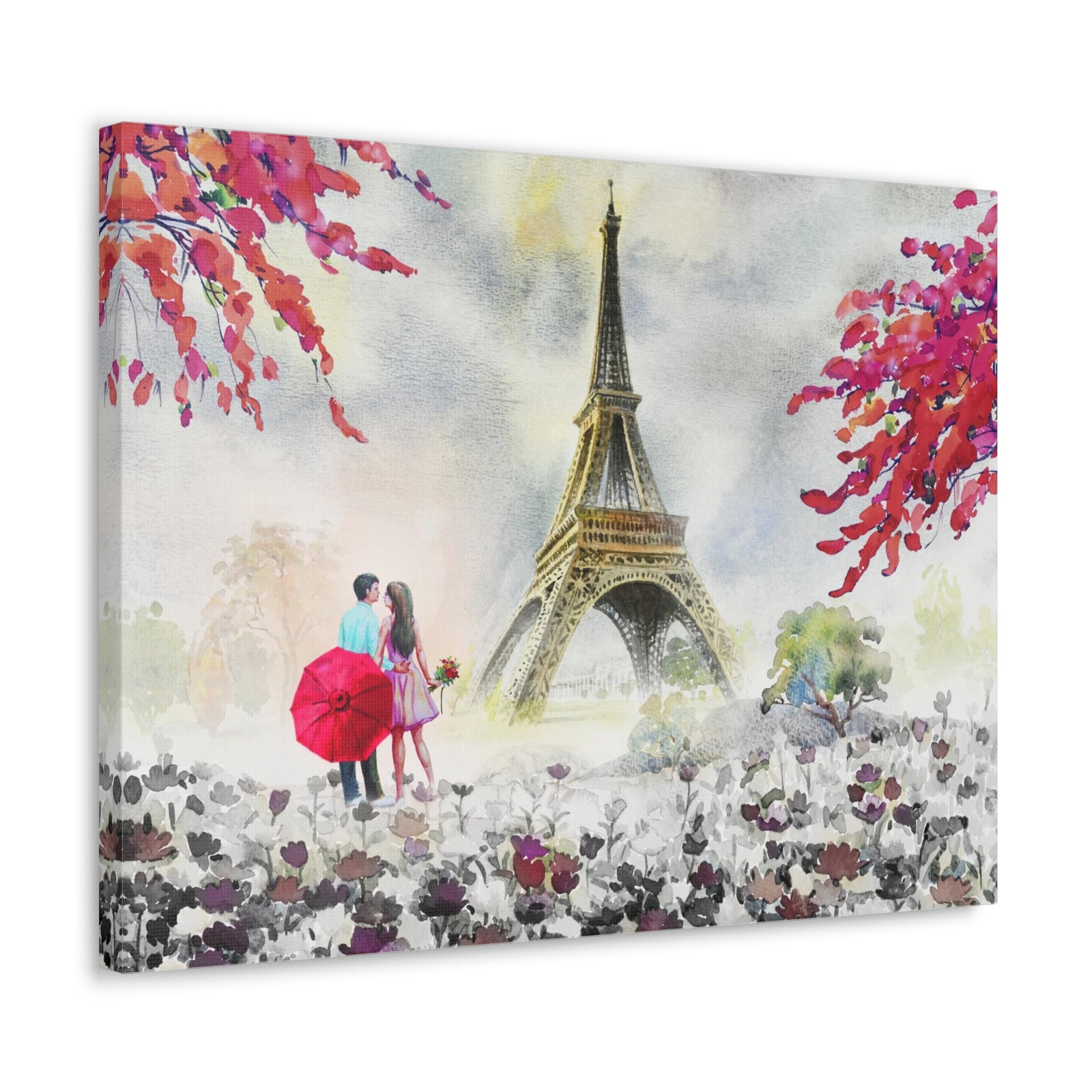Paris European City Landscape France Canvas Artwork High-Quality Breathtaking French City for Home Decor Ready to Hang-Express Your Love Gifts