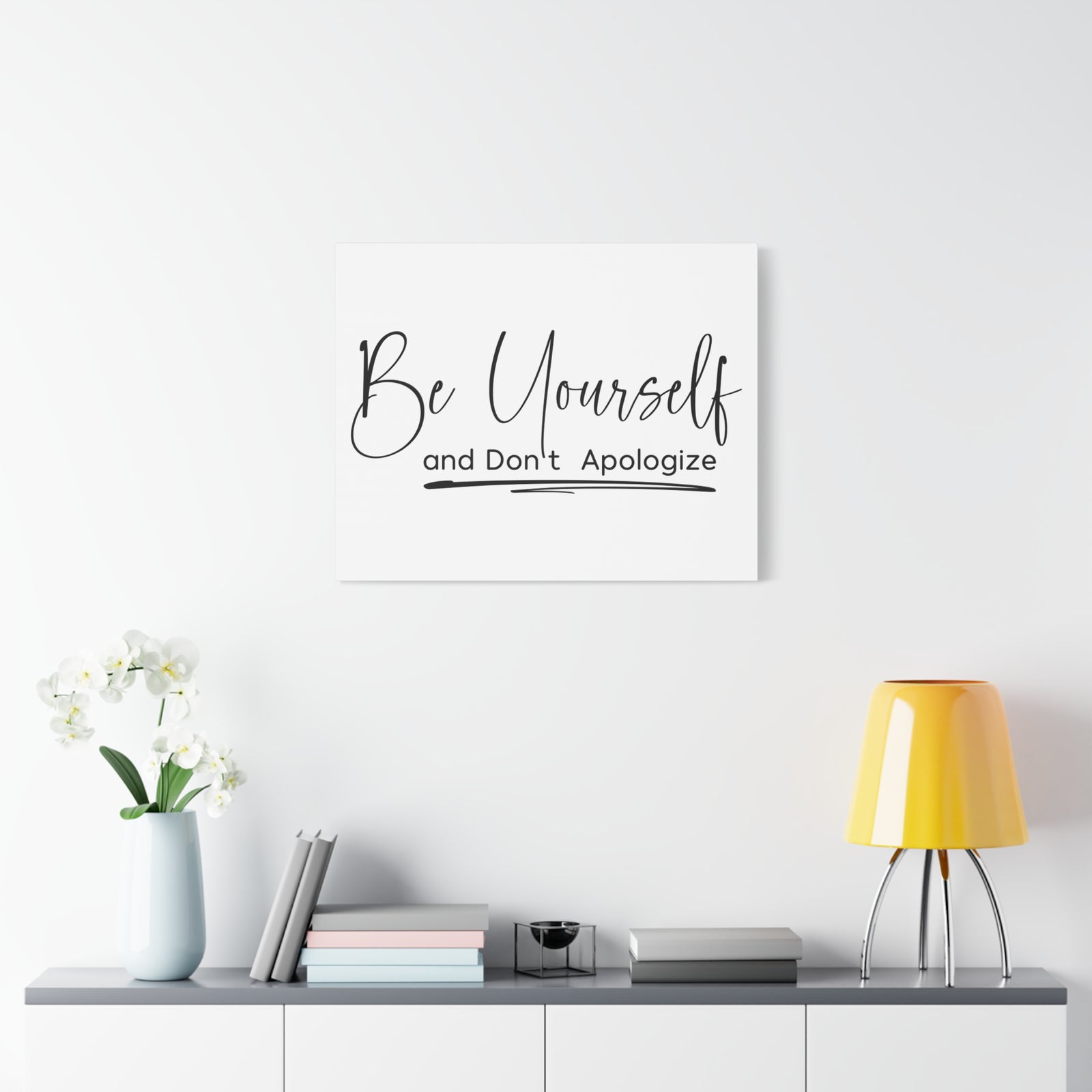 Inspirational Quote Canvas Be Yourself Wall Art Motivational Motto Inspiring Prints Artwork Decor Ready to Hang-Express Your Love Gifts