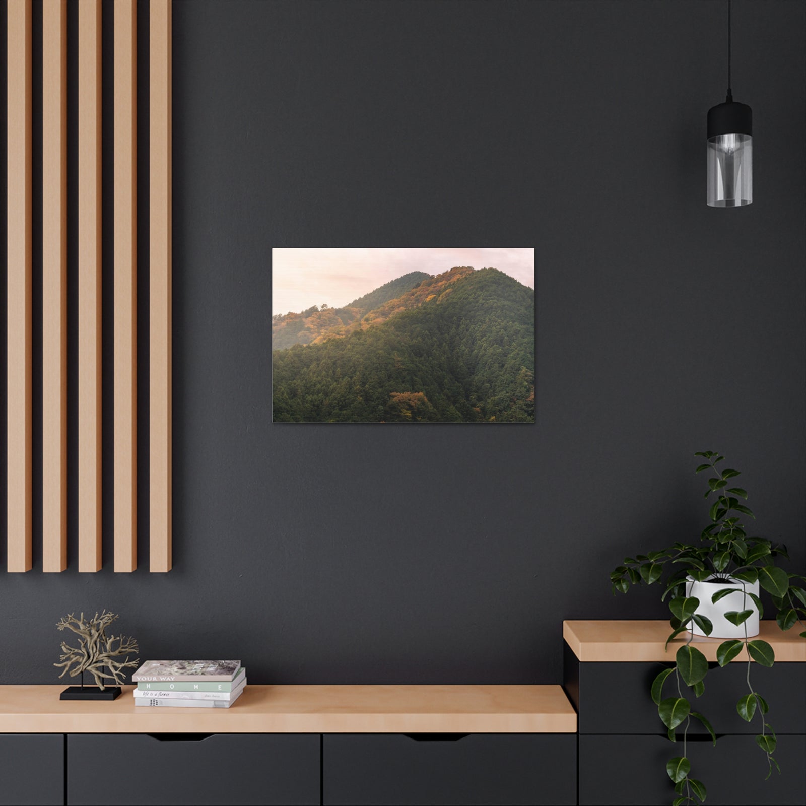 Beautiful Golden MountainsNature Wilderness Photography Canvas Wall Art for Home Decor Ready-to-Hang-Express Your Love Gifts