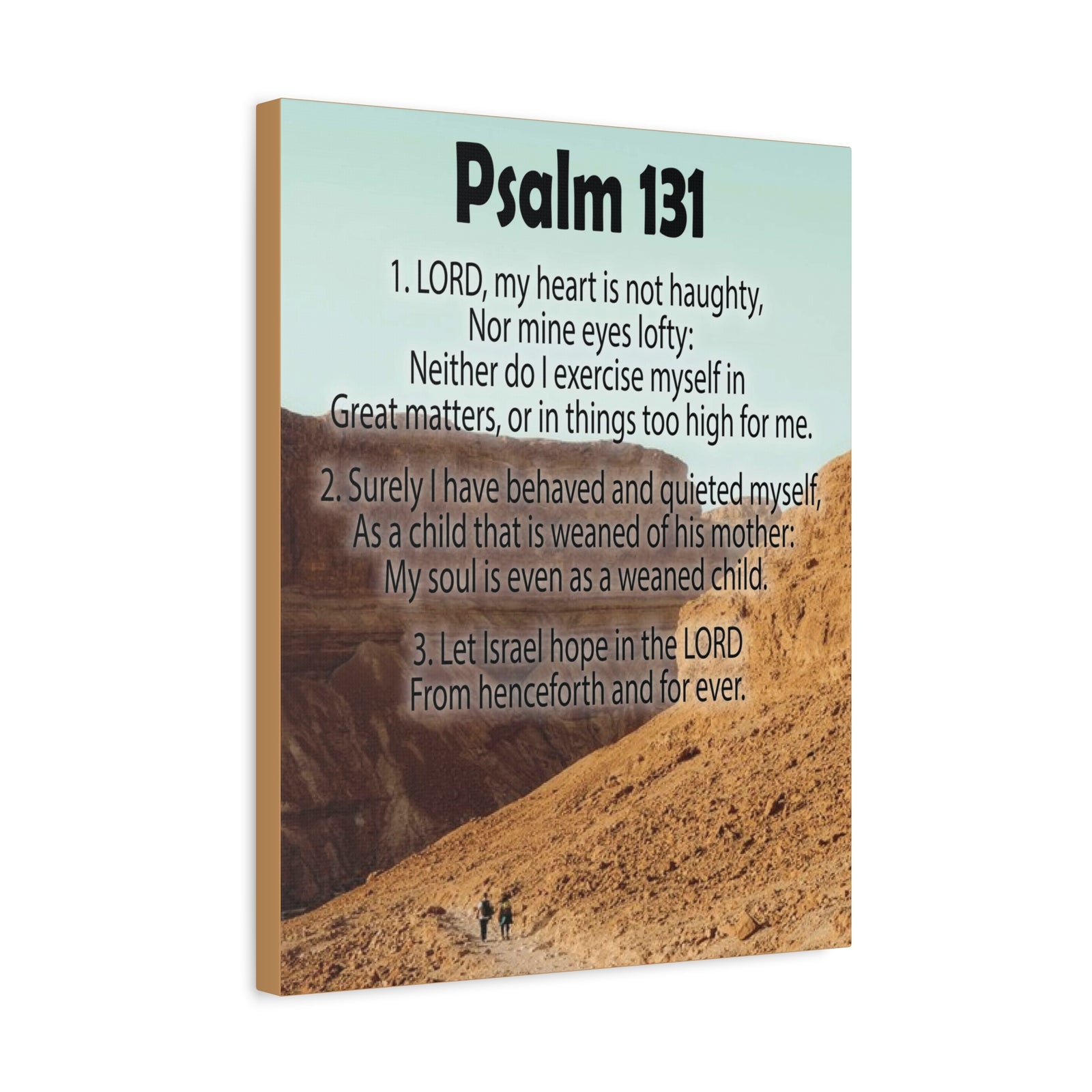 Scripture Walls Heart Not Haughty Psalm 131:1 Christian Wall Art Bible Verse Print Ready to Hang-Express Your Love Gifts
