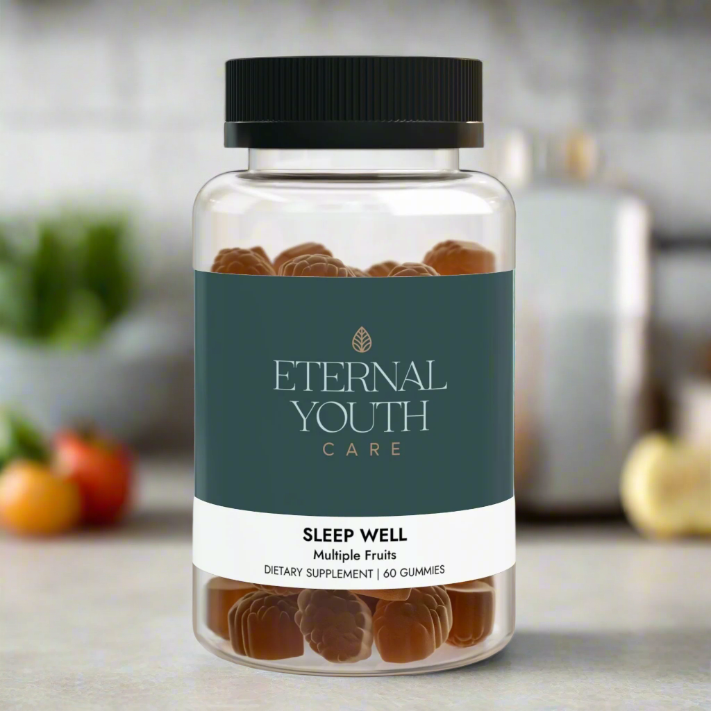 Eternal Youth Care Sleep Well Gummies – Supports Sleep & Healthy Circadian Rhythms – Multi-Fruit Flavor, Non-GMO (60 Gummies)-Express Your Love Gifts