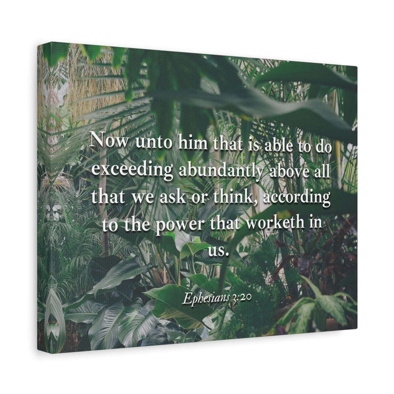 Scripture Canvas Above All Ephesians 3:20 Christian Wall Art Bible Verse Print Ready to Hang-Express Your Love Gifts