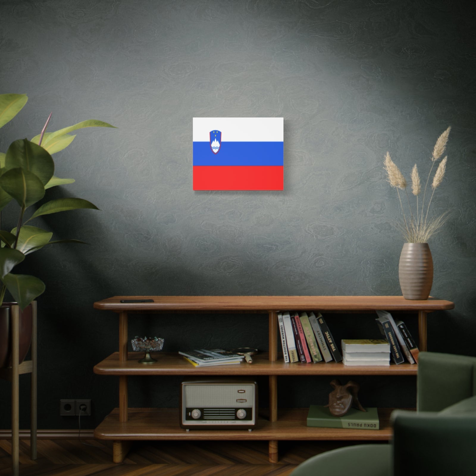 Slovenia Country Flag Canvas Vibrant Wall Art Unframed Home Decor-Express Your Love Gifts