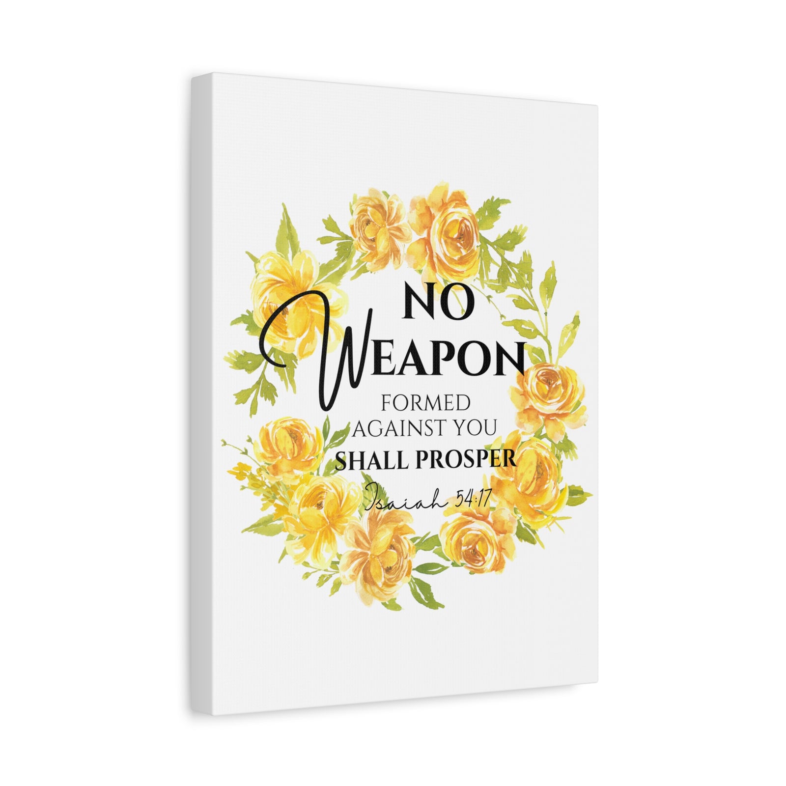 Scripture Walls Isaiah 54:17 No Weapon Bible Verse Canvas Christian Wall Art Ready to Hang Unframed-Express Your Love Gifts
