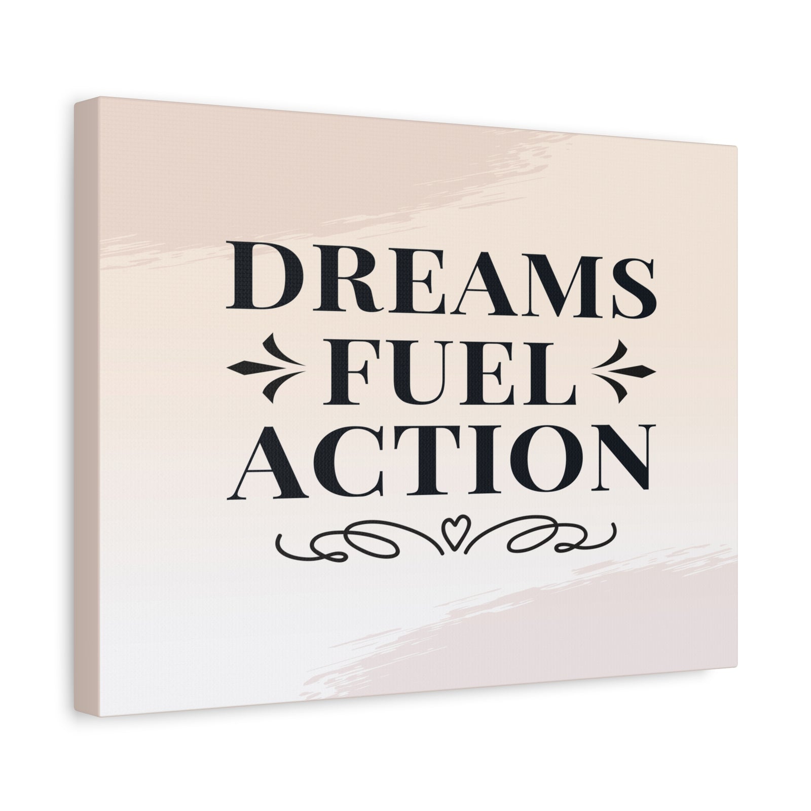 Dreams Fuel Action Inspirational Motivational Quote Canvas Wall Art for Home Decor Ready-to-Hang-Express Your Love Gifts