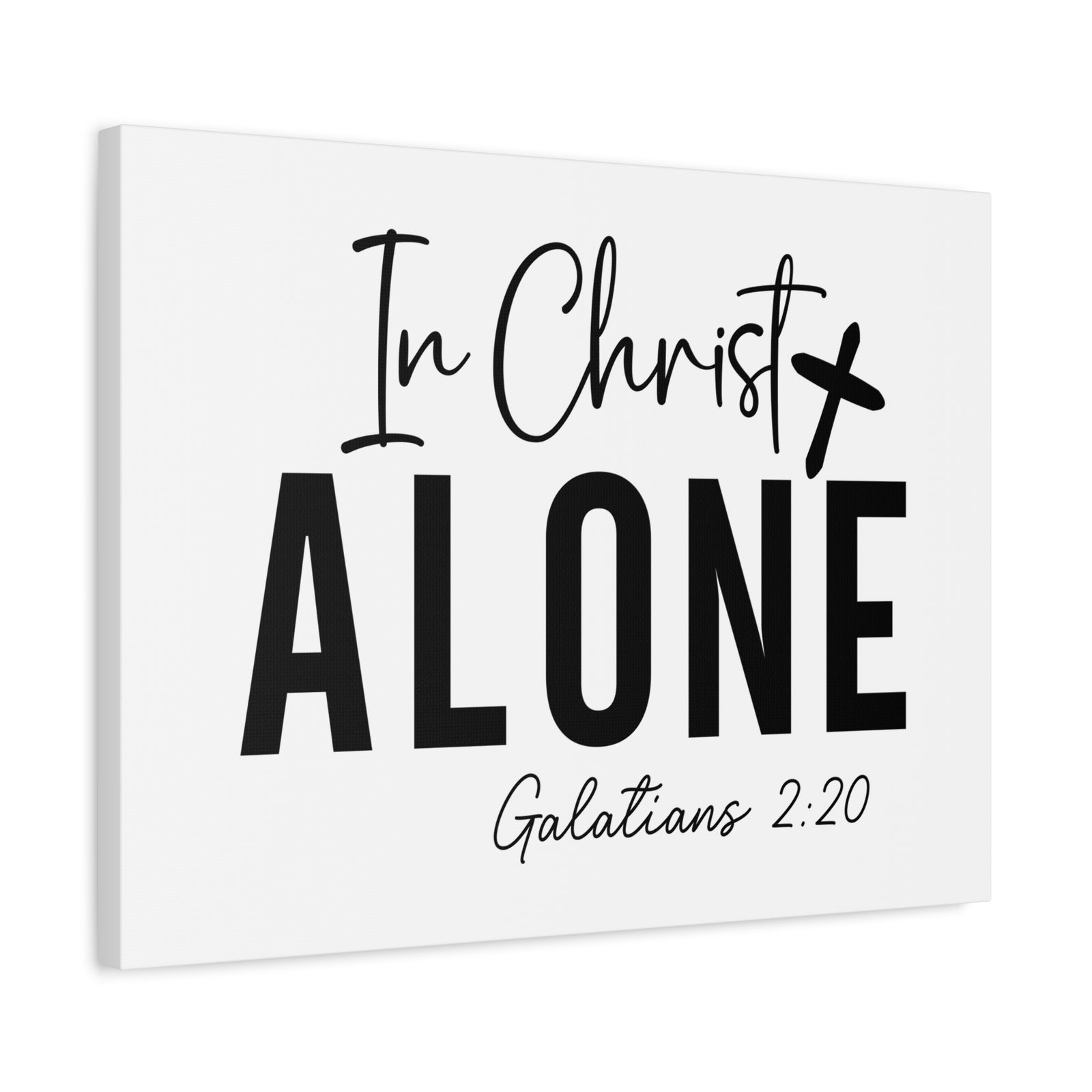Scripture Walls Galatians 2:20 In Christ Alone Bible Verse Canvas Christian Wall Art Ready to Hang Unframed-Express Your Love Gifts