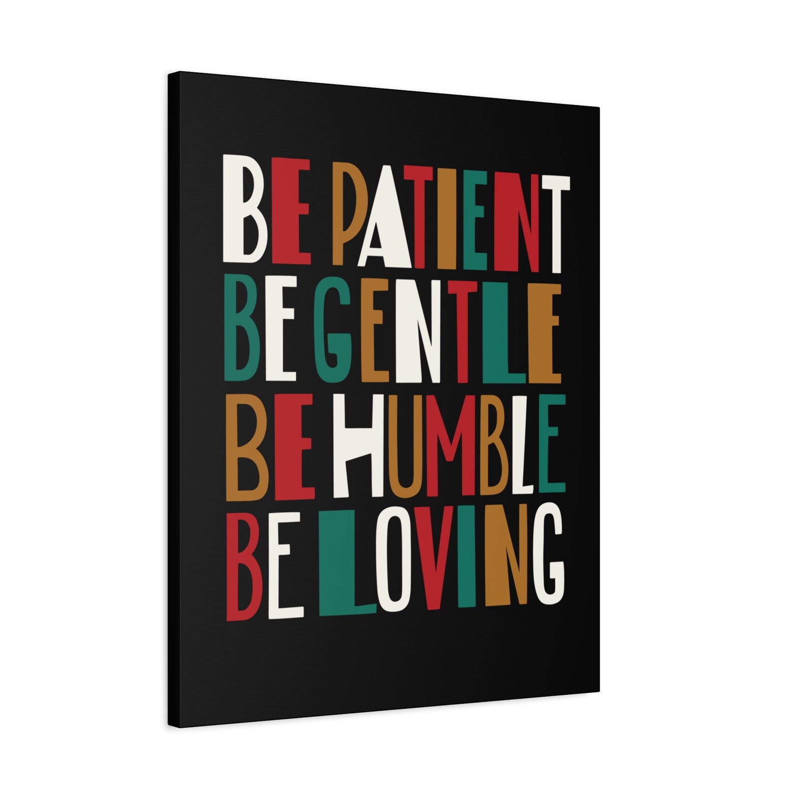 Scripture Canvas Be Patient Be Gentle 1 Timothy 6:11 Christian Wall Art Bible Verse Print Ready To Hang-Express Your Love Gifts