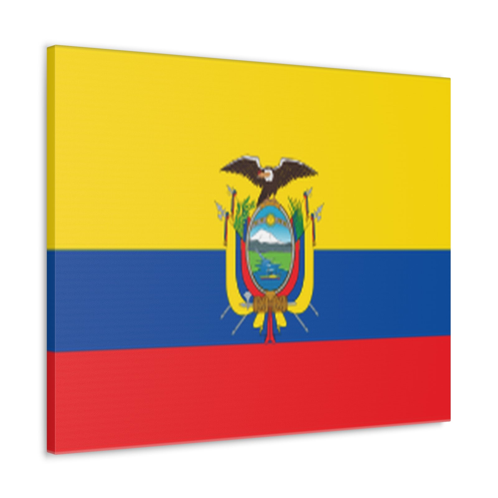 Ecuador Country Flag Canvas Vibrant Wall Art Unframed Home Decor-Express Your Love Gifts