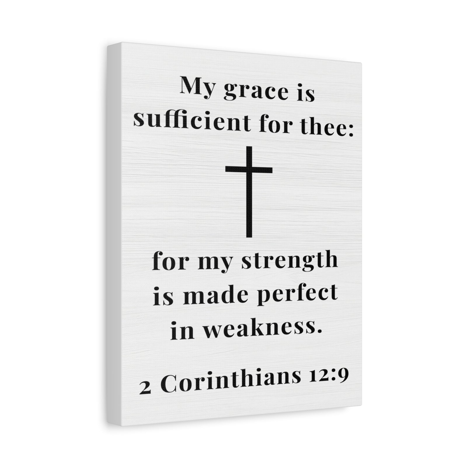 Scripture Walls 2 Corinthians 12:9 My Grace is Sufficient Bible Verse Canvas Christian Wall Art Ready to Hang Unframed-Express Your Love Gifts