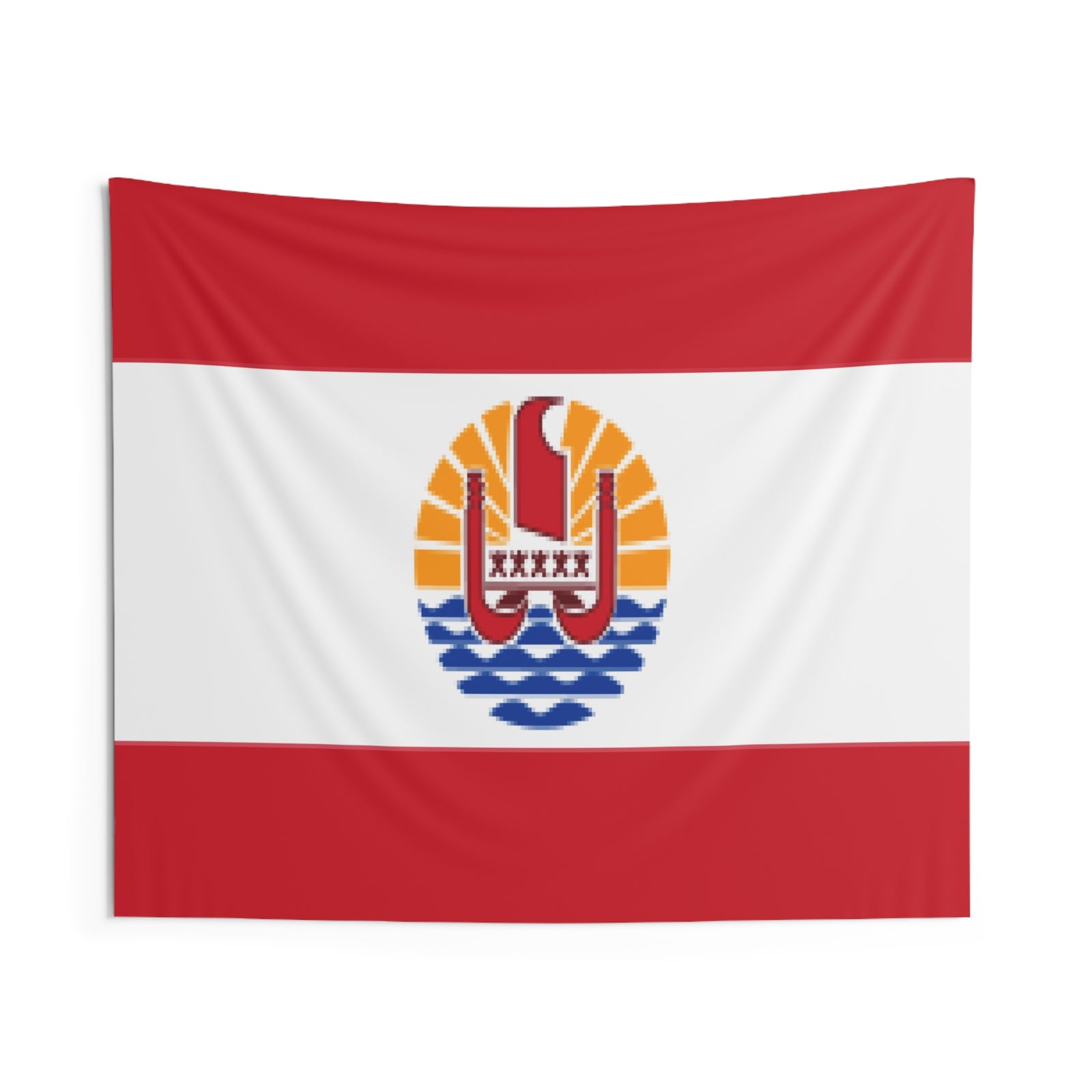 French Polynesia Country Flag Wall Hanging Tapestry-Express Your Love Gifts