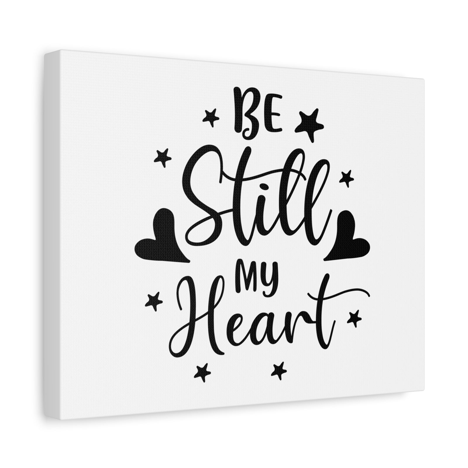 Scripture Walls Be Still My Heart Psalm 46:10 Simple Christian Wall Art Print Ready to Hang-Express Your Love Gifts