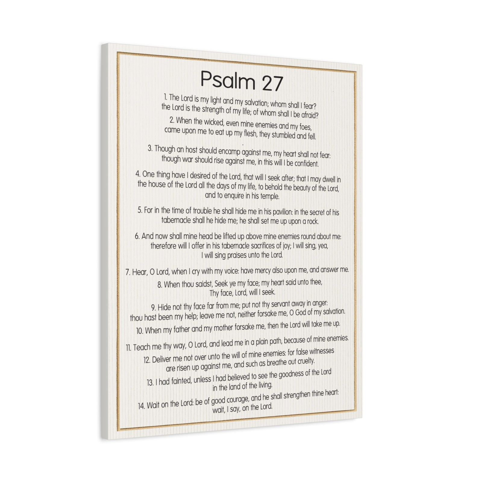 Scripture Walls Fearless Trust in God Psalm 27:1 Christian Wall Art Bible Verse Print Ready to Hang-Express Your Love Gifts