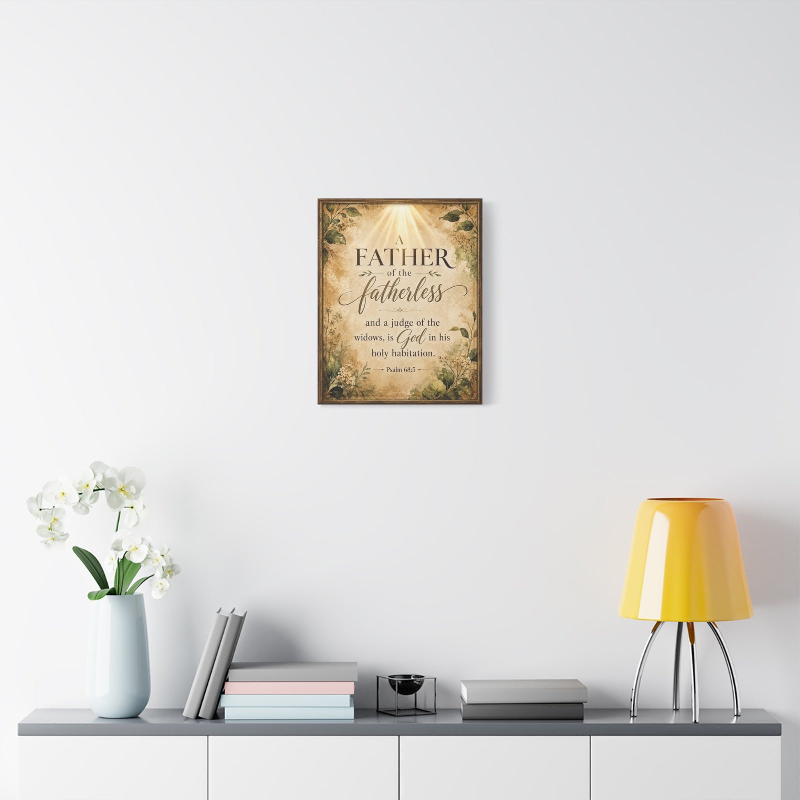 Scripture Walls Psalm 68:5 Dark Widows Advocate Christian Wall Art Print Ready to Hang Unframed-Express Your Love Gifts