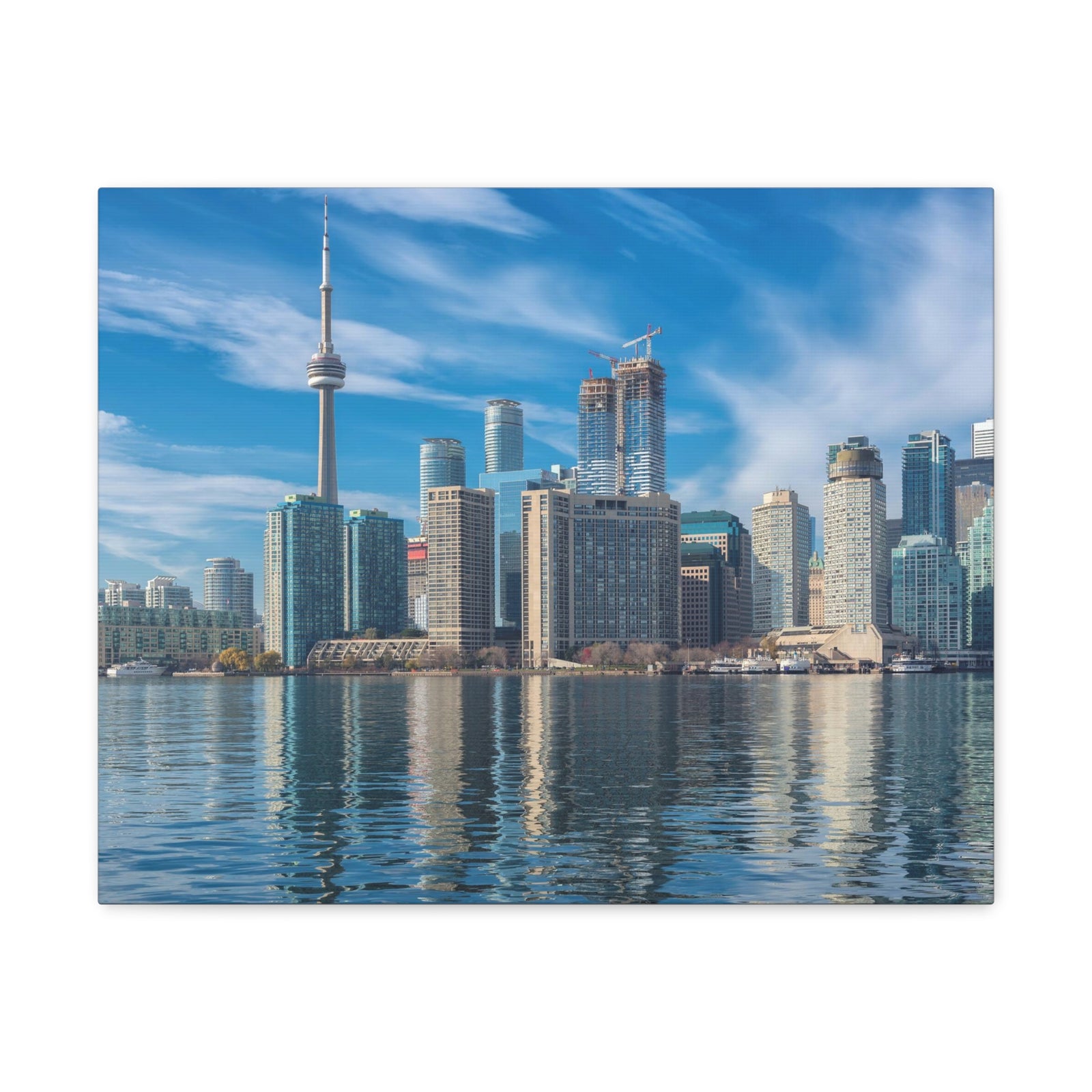 Toronto Daylight Skyline Canvas Artwork High-Quality Breathtaking Stunning Cityscape for Home Decor Ready to Hang-Express Your Love Gifts