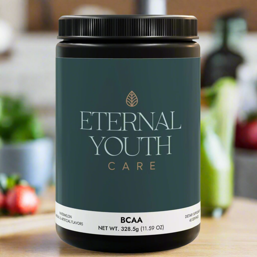 Eternal Youth Care BCAA Supplement – Watermelon Flavor | Muscle Recovery & Performance | Non-GMO, Corn-Free (325g | 45 Servings)-Express Your Love Gifts