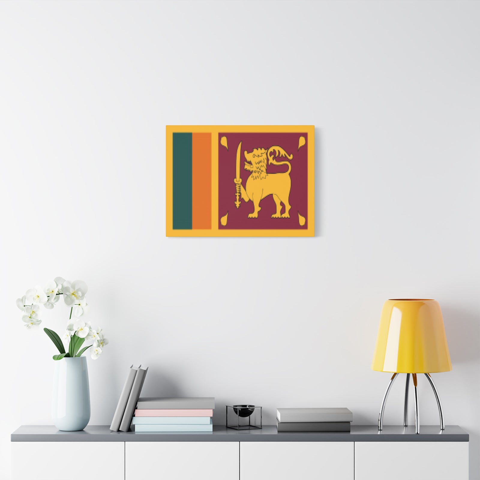 Sri Lanka Country Flag Canvas Vibrant Wall Art Unframed Home Decor-Express Your Love Gifts
