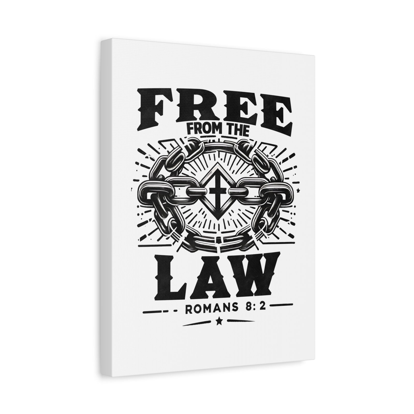 Scripture Walls Romans 8:2 Free From the Law Bible Verse Canvas Christian Wall Art Ready to Hang Unframed-Express Your Love Gifts
