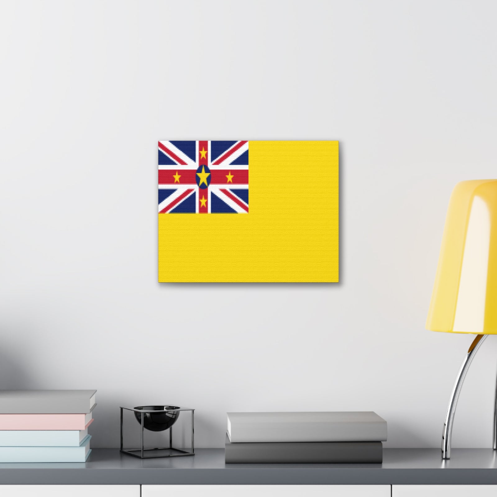 Niue Country Flag Canvas Vibrant Wall Art Unframed Home Decor-Express Your Love Gifts
