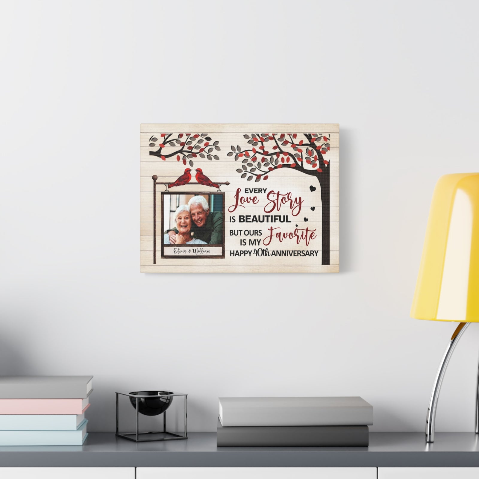 Personalized Every Love Story Is Beautiful, But Ours Is My Favorite – Anniversary Canvas Wall Art-Express Your Love Gifts