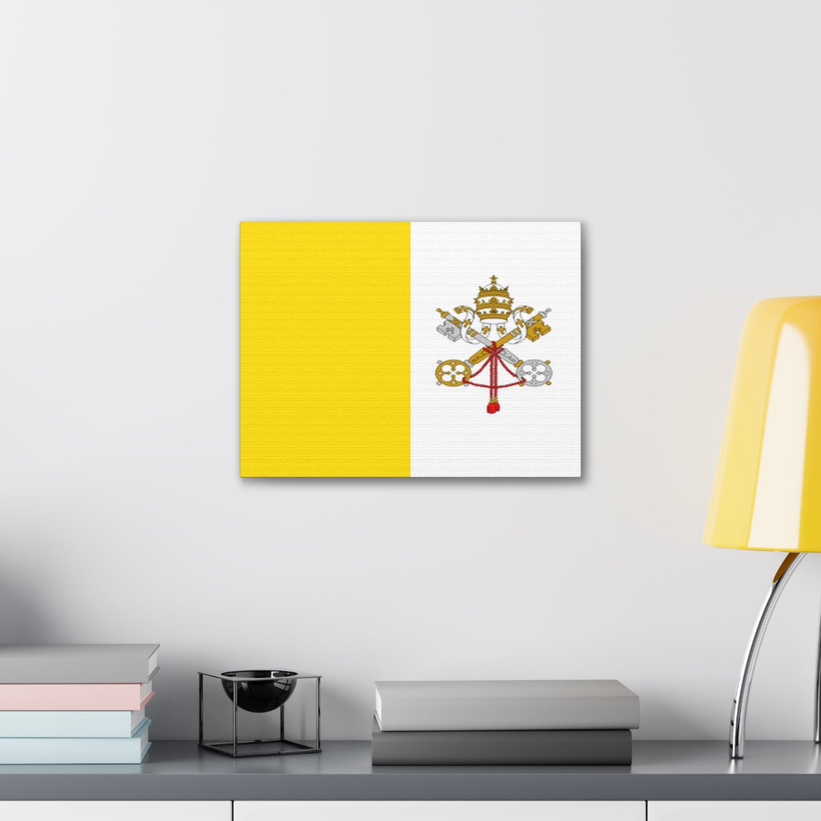 Vatican City Country Flag Canvas Vibrant Wall Art Unframed Home Decor-Express Your Love Gifts