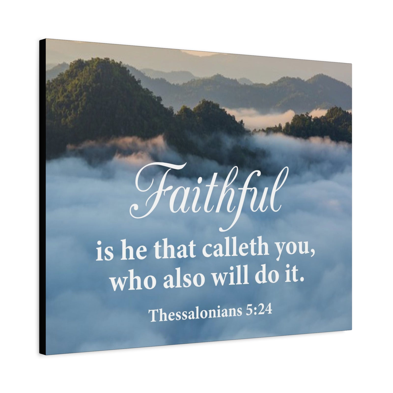 Bible Verse Canvas Faithful 1 Thessalonians 5:24 Wall Art Christian Home Decor-Express Your Love Gifts