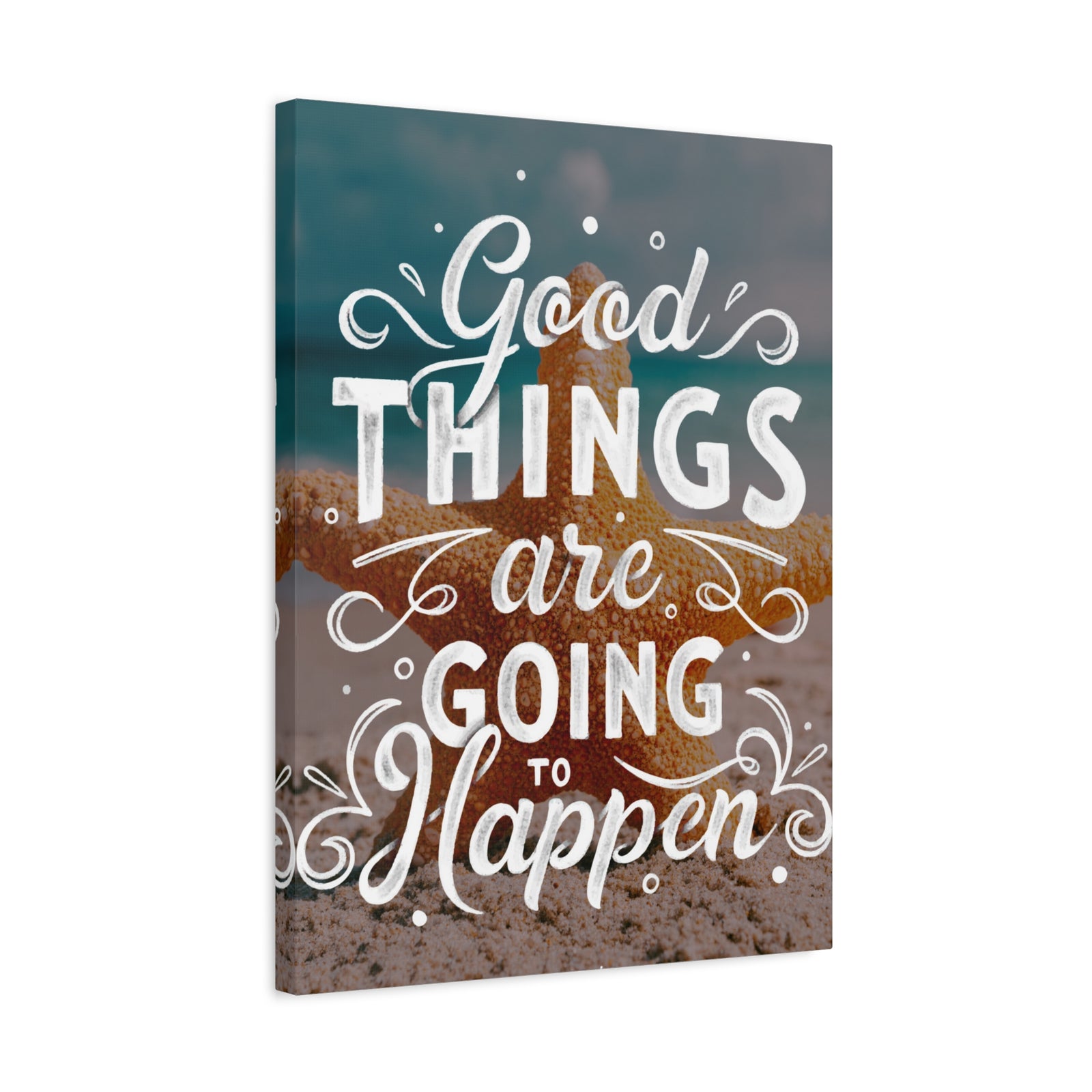 Inspirational Quote Canvas Good Things Wall Art Motivational Motto Inspiring Prints Artwork Decor Ready to Hang-Express Your Love Gifts