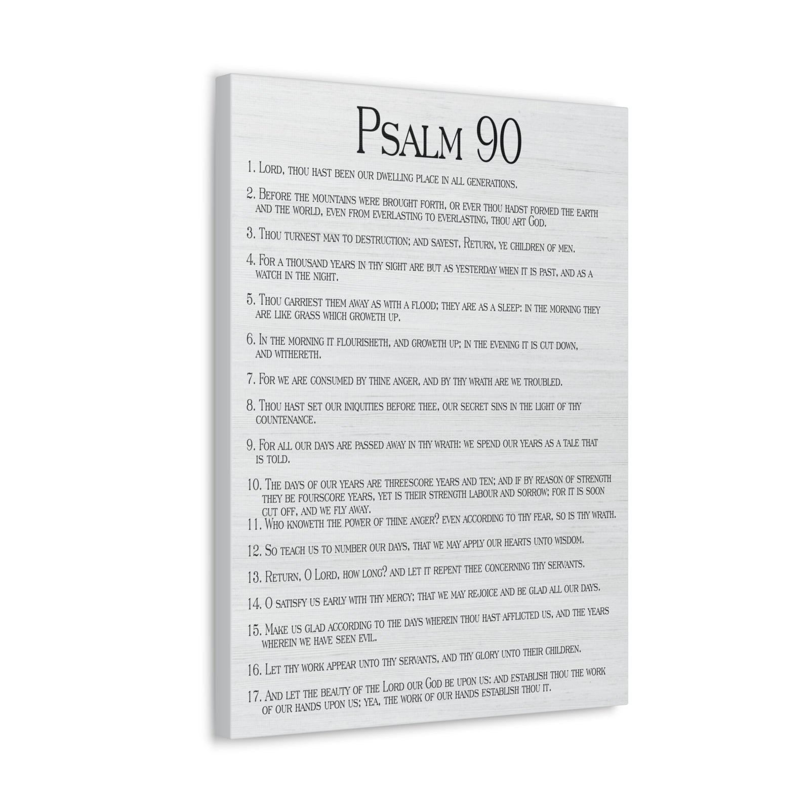 Scripture Walls How Time Flies Fast Psalm 90:13 Christian Wall Art Print Ready to Hang-Express Your Love Gifts