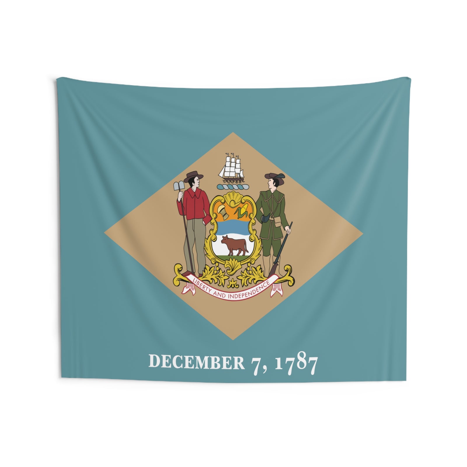 Delaware State Flag Wall Hanging Tapestry-Express Your Love Gifts
