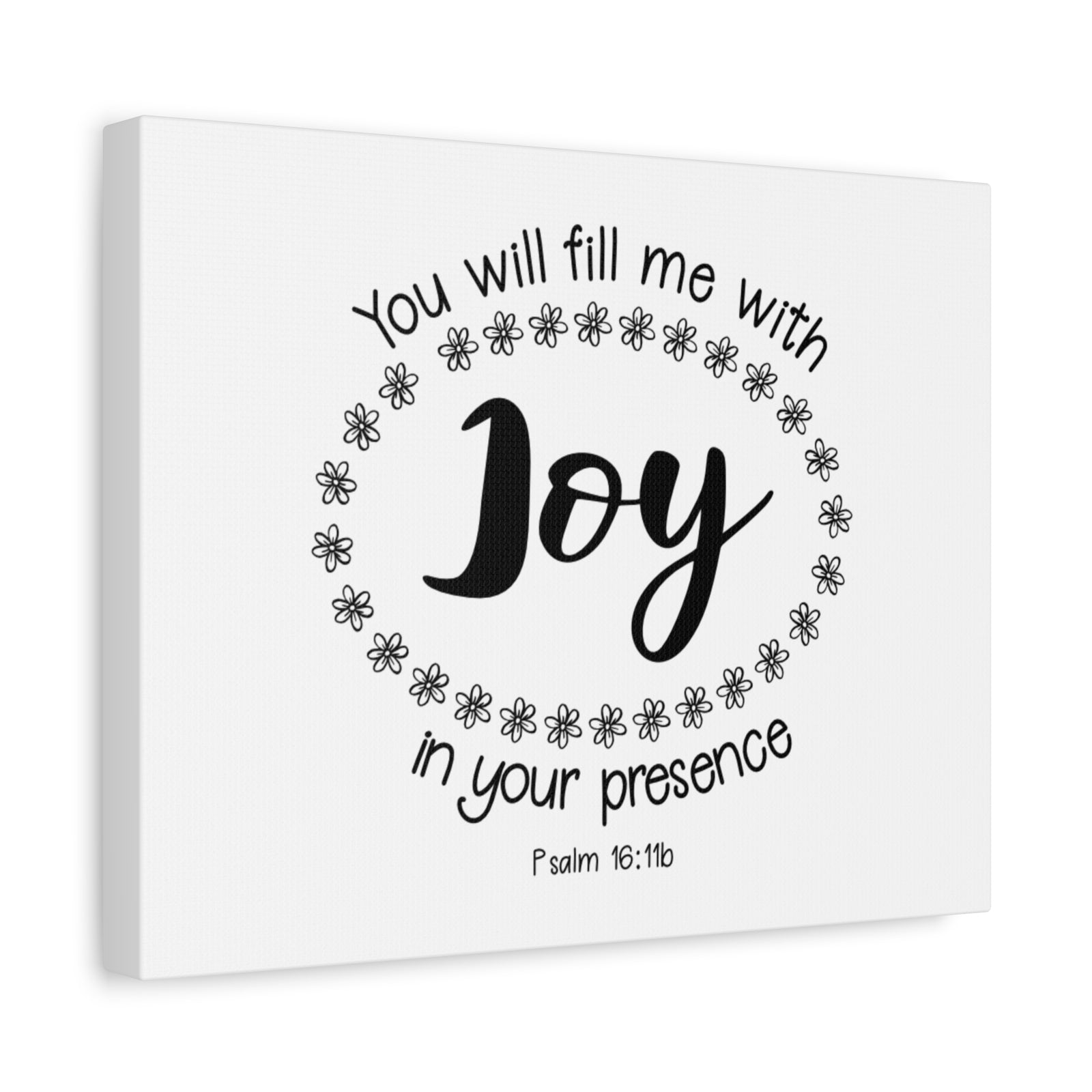 Scripture Canvas Joy Psalm 18:116 Christian Wall Art Bible Verse Print Ready to Hang-Express Your Love Gifts