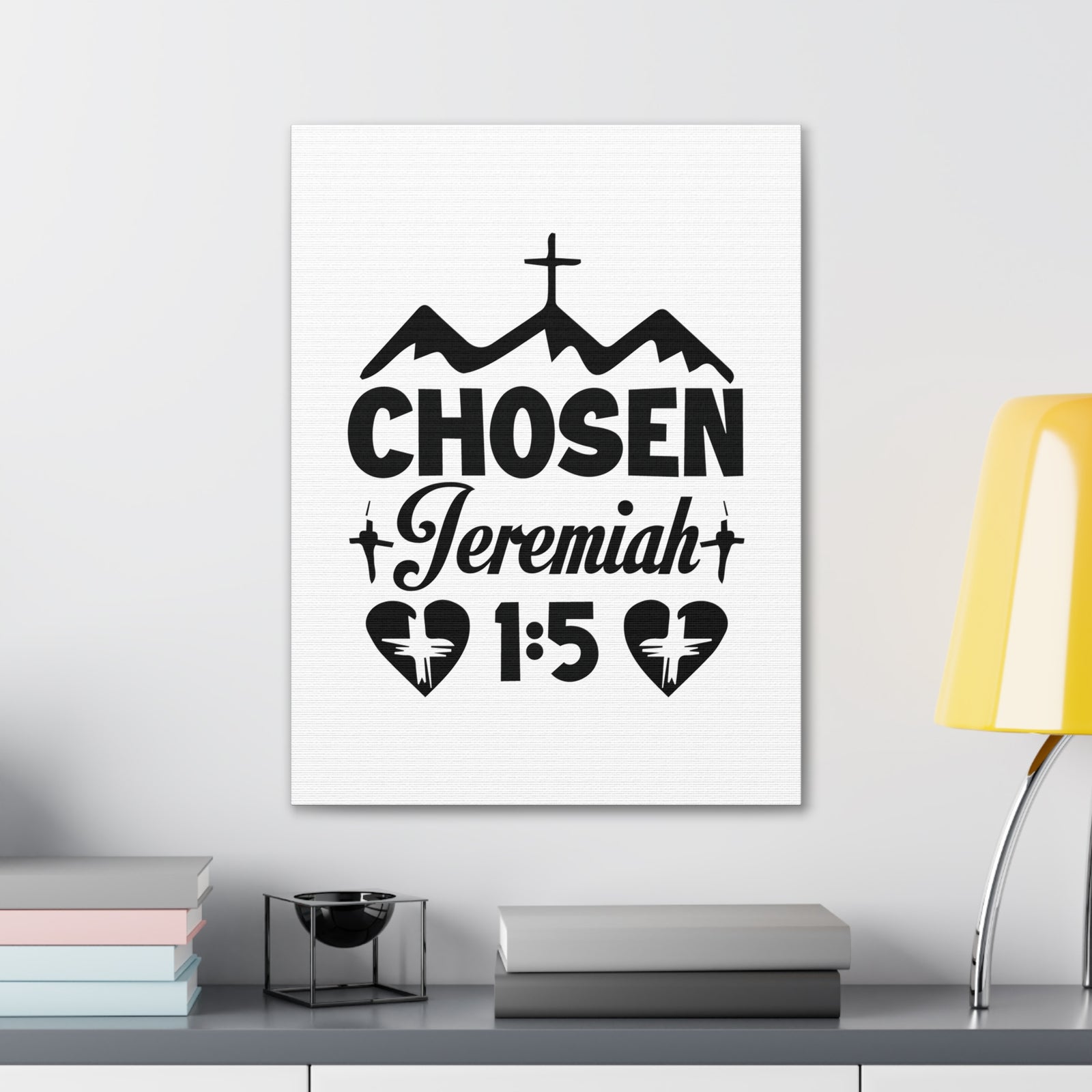 Scripture Walls Jeremiah 1:5 Chosen Bible Verse Canvas Christian Wall Art Ready to Hang Unframed-Express Your Love Gifts
