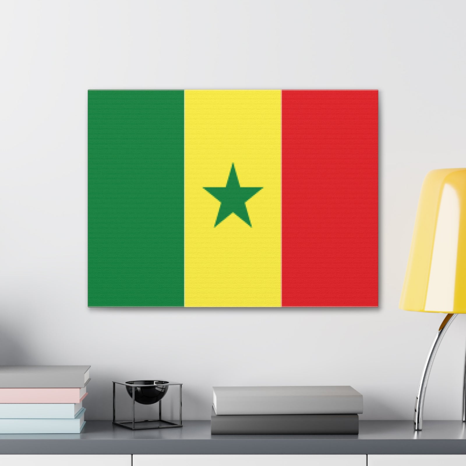 Senegal Country Flag Canvas Vibrant Wall Art Unframed Home Decor-Express Your Love Gifts