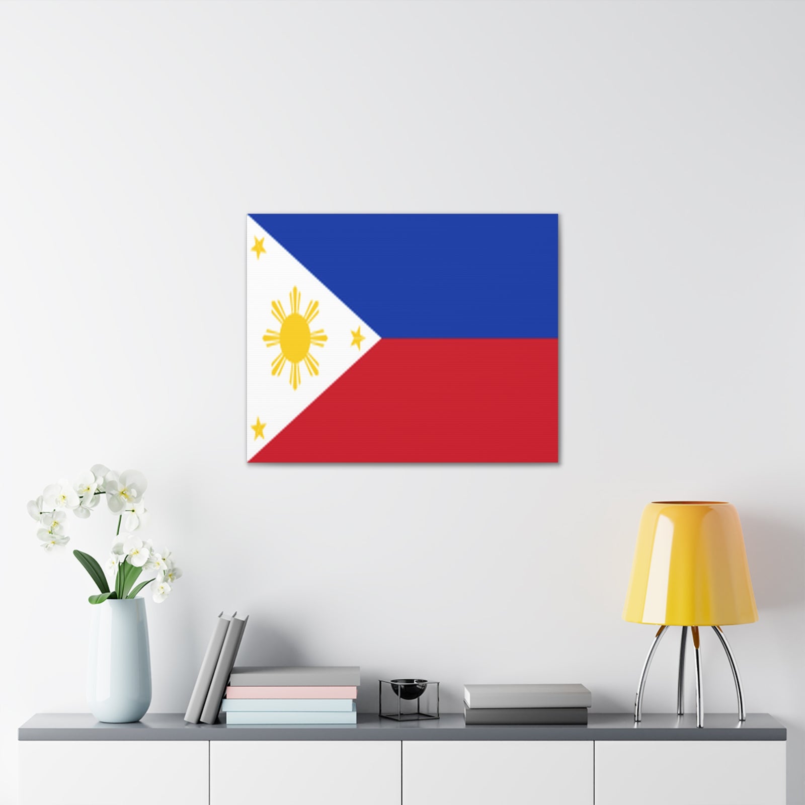 Philippines Country Flag Canvas Vibrant Wall Art Unframed Home Decor-Express Your Love Gifts