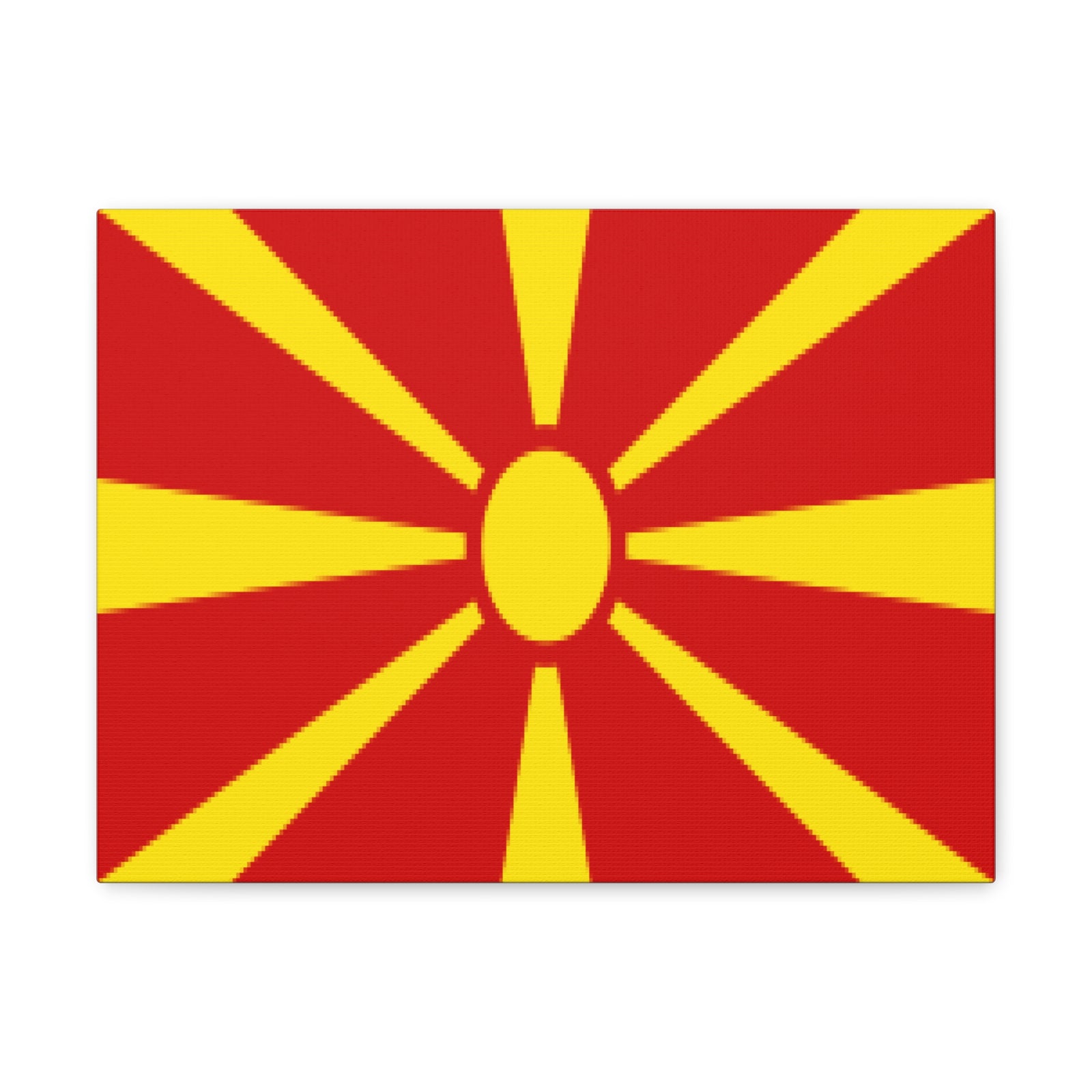North Macedonia Country Flag Canvas Vibrant Wall Art Unframed Home Decor-Express Your Love Gifts