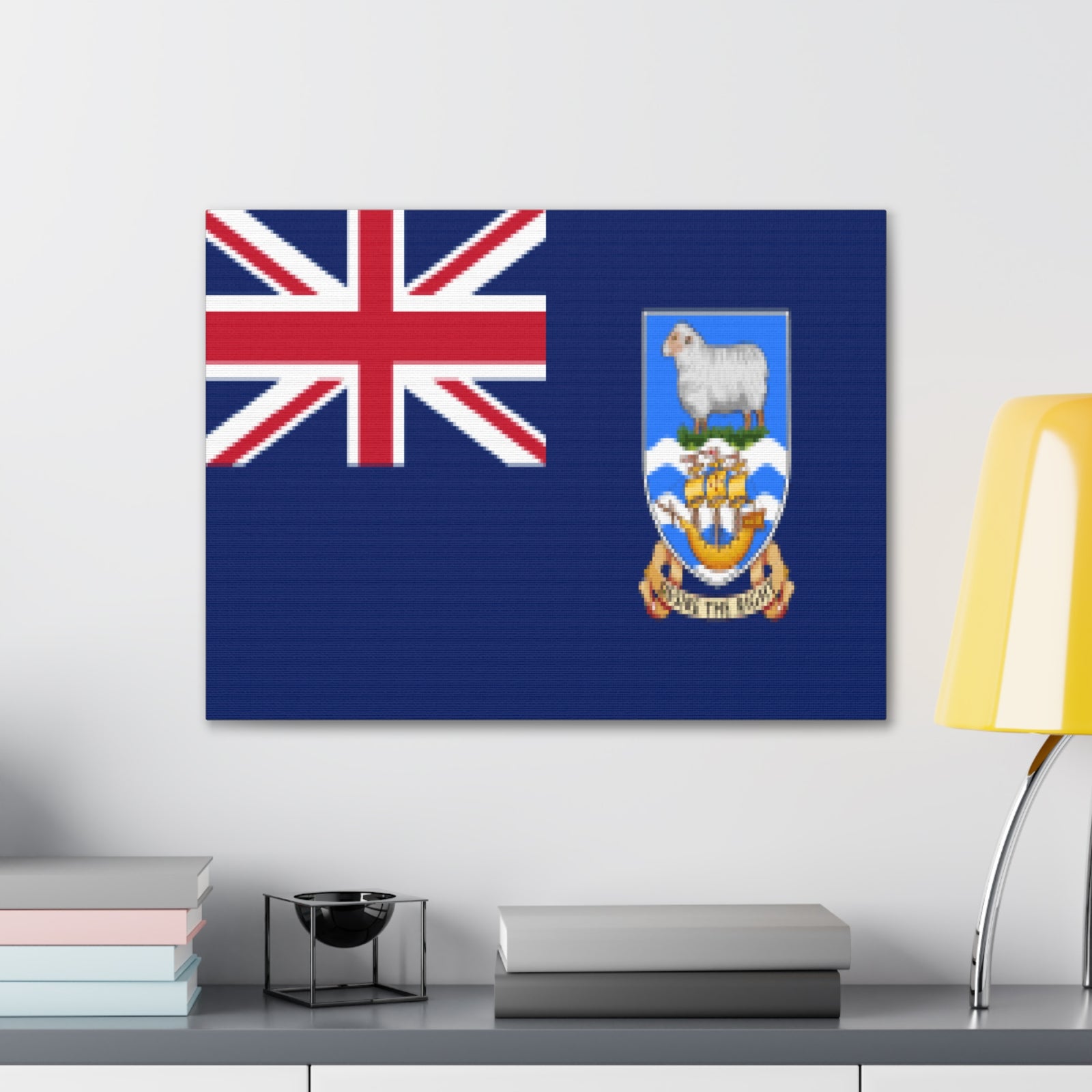 Falkland Islands Country Flag Canvas Vibrant Wall Art Unframed Home Decor-Express Your Love Gifts