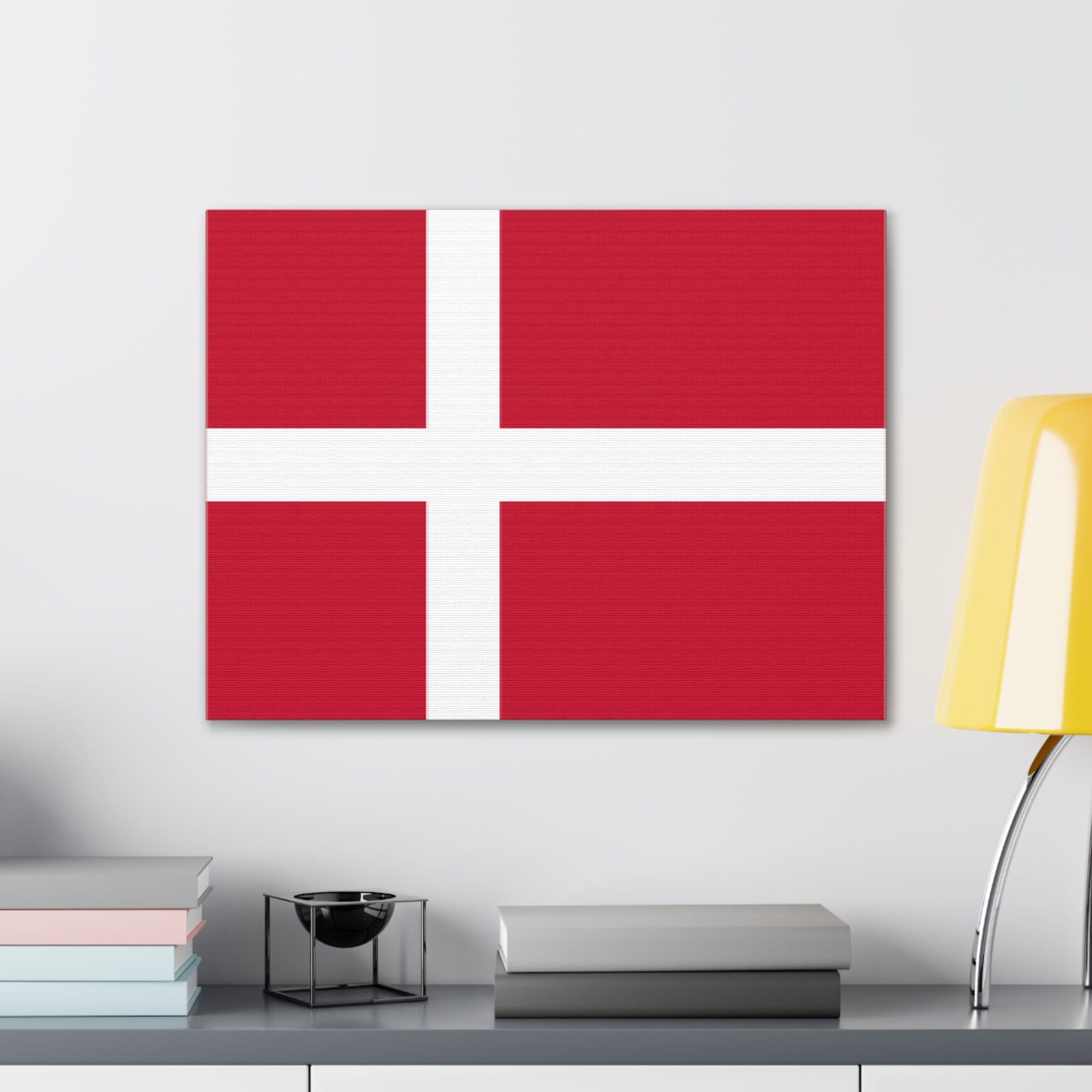 Denmark Country Flag Canvas Vibrant Wall Art Unframed Home Decor-Express Your Love Gifts