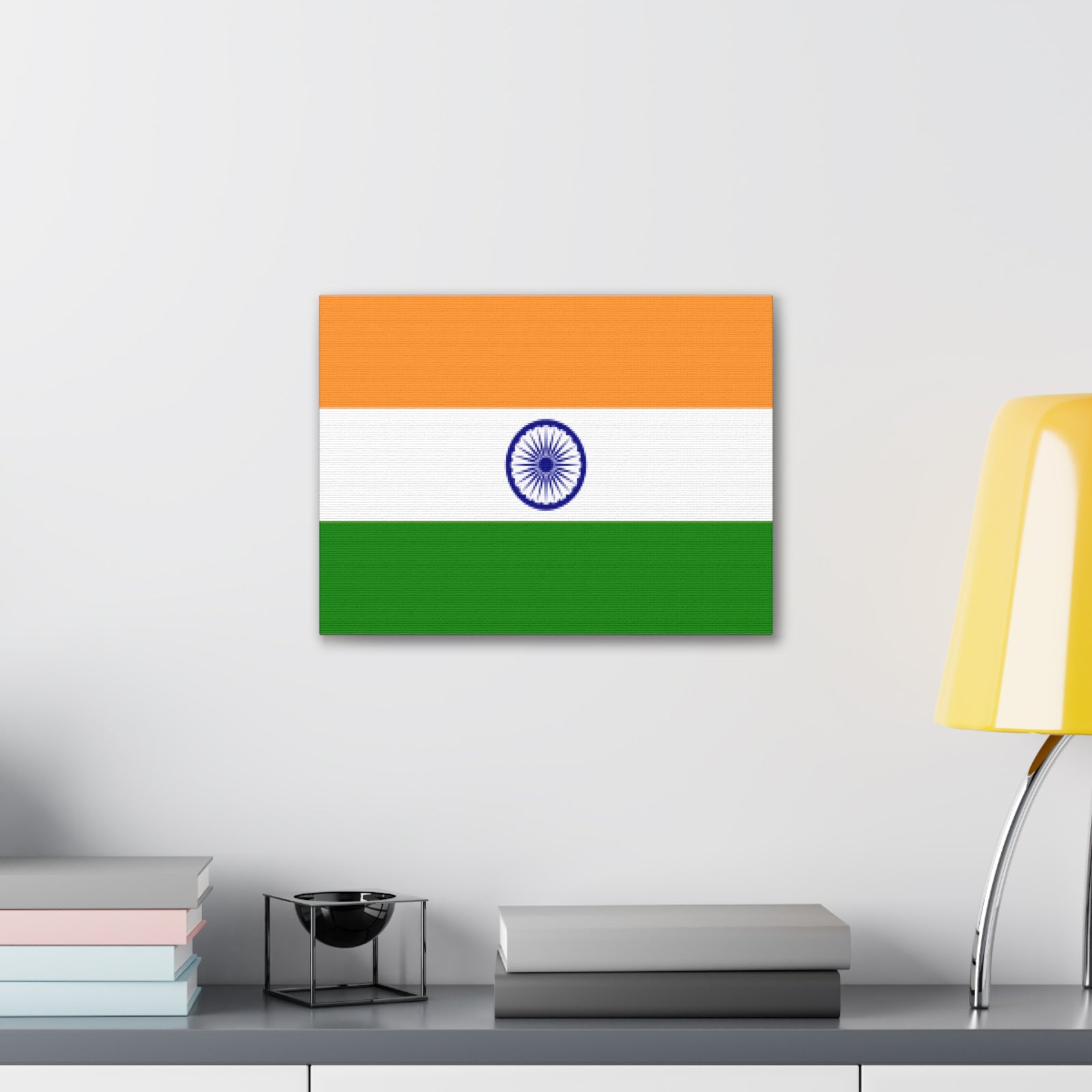 India Country Flag Canvas Vibrant Wall Art Unframed Home Decor-Express Your Love Gifts