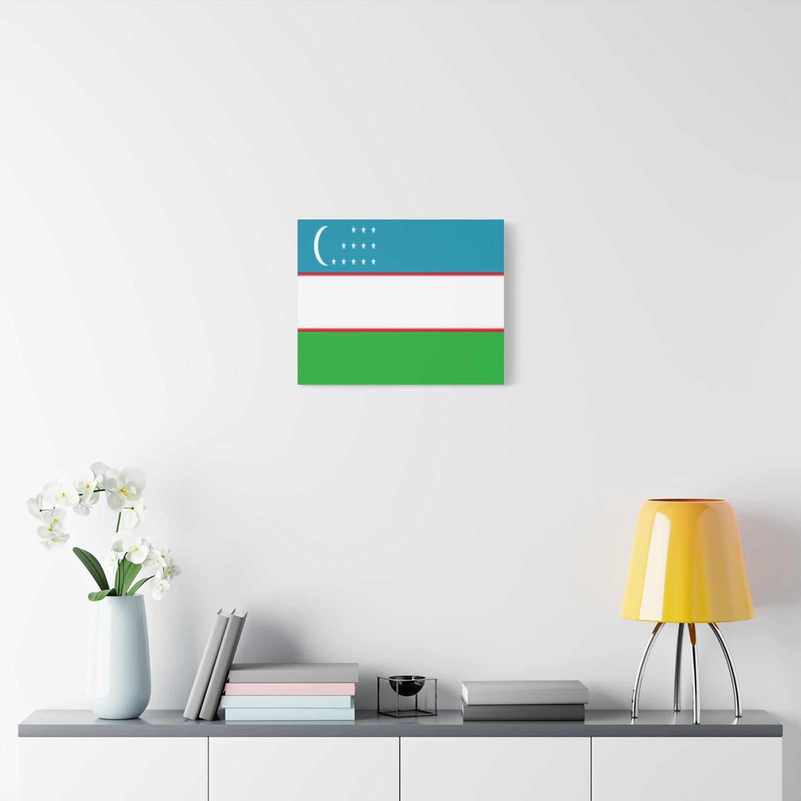 Uzbekistan Country Flag Canvas Vibrant Wall Art Unframed Home Decor-Express Your Love Gifts