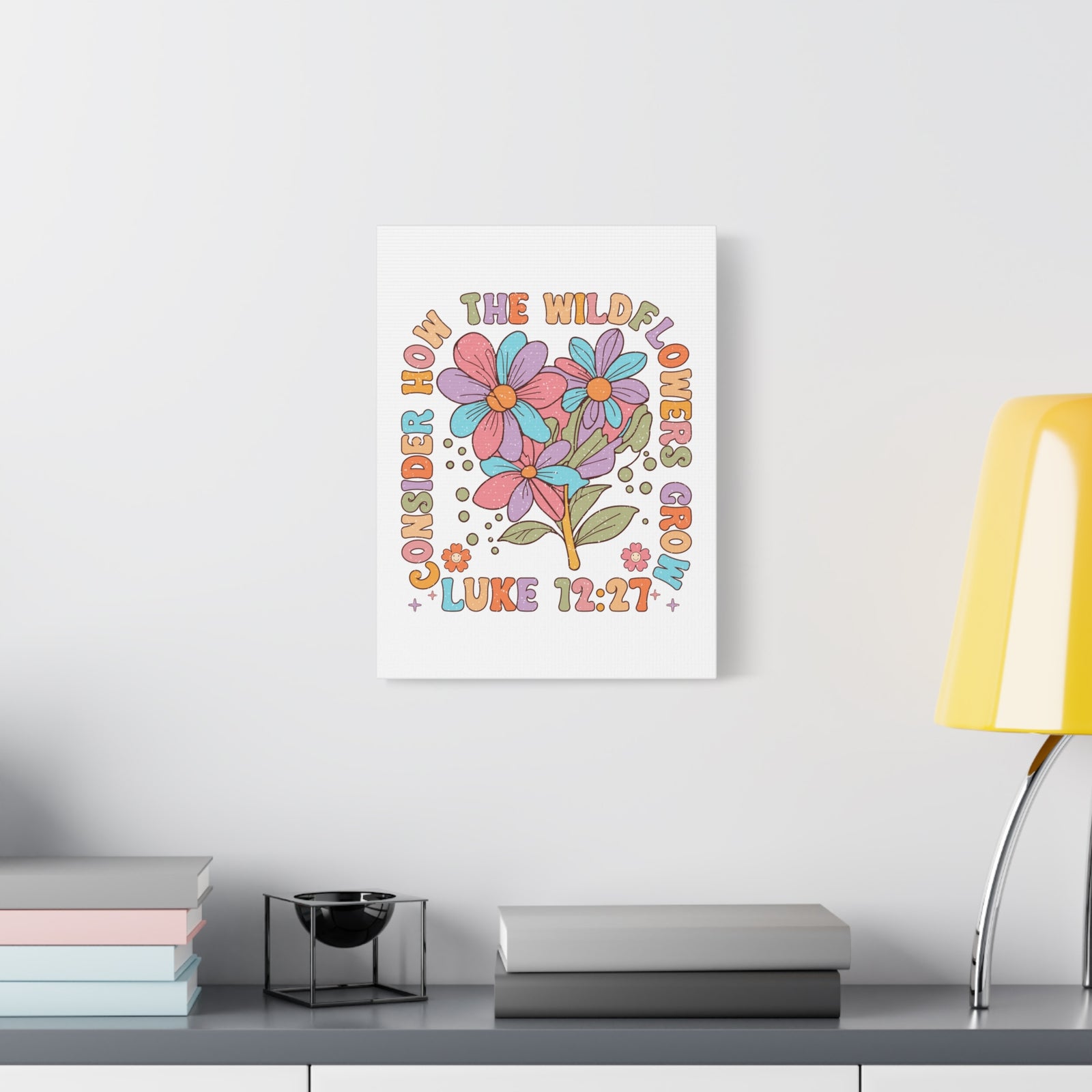 Scripture Walls Luke 12:27 Rejected Bible Verse Canvas Christian Wall Art Ready to Hang Unframed-Express Your Love Gifts