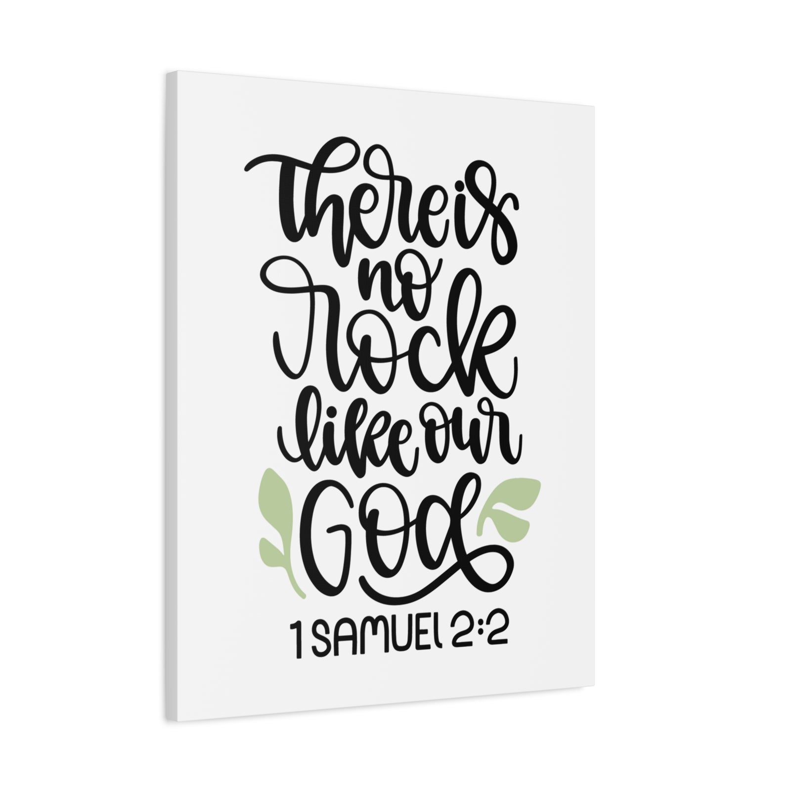 Scripture Canvas Our God 1 Samuel 2:2 Christian Wall Art Bible Verse Print Ready to Hang-Express Your Love Gifts