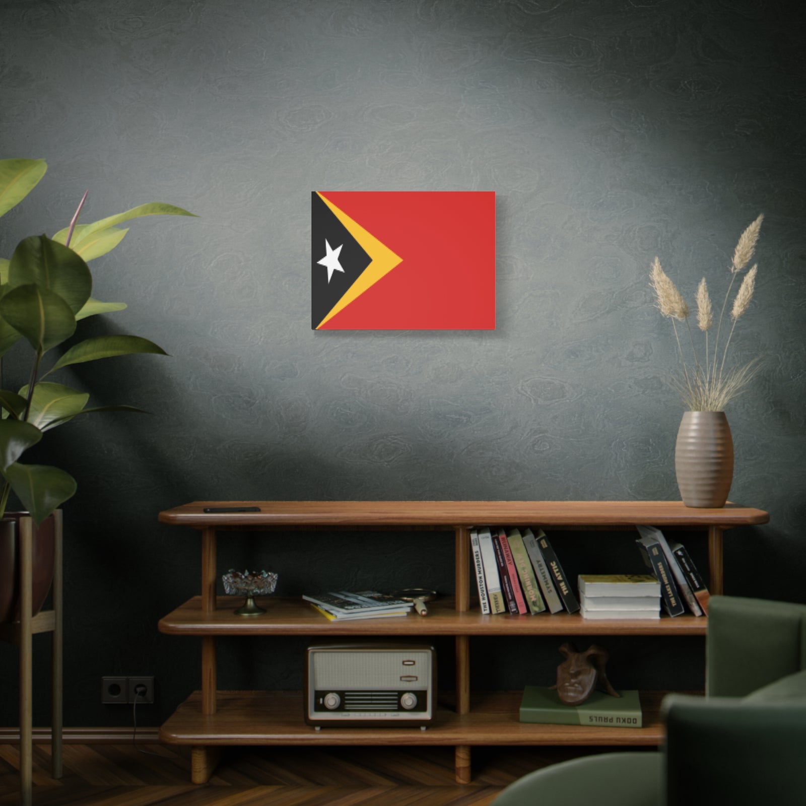 Timor-Leste Country Flag Canvas Vibrant Wall Art Unframed Home Decor-Express Your Love Gifts
