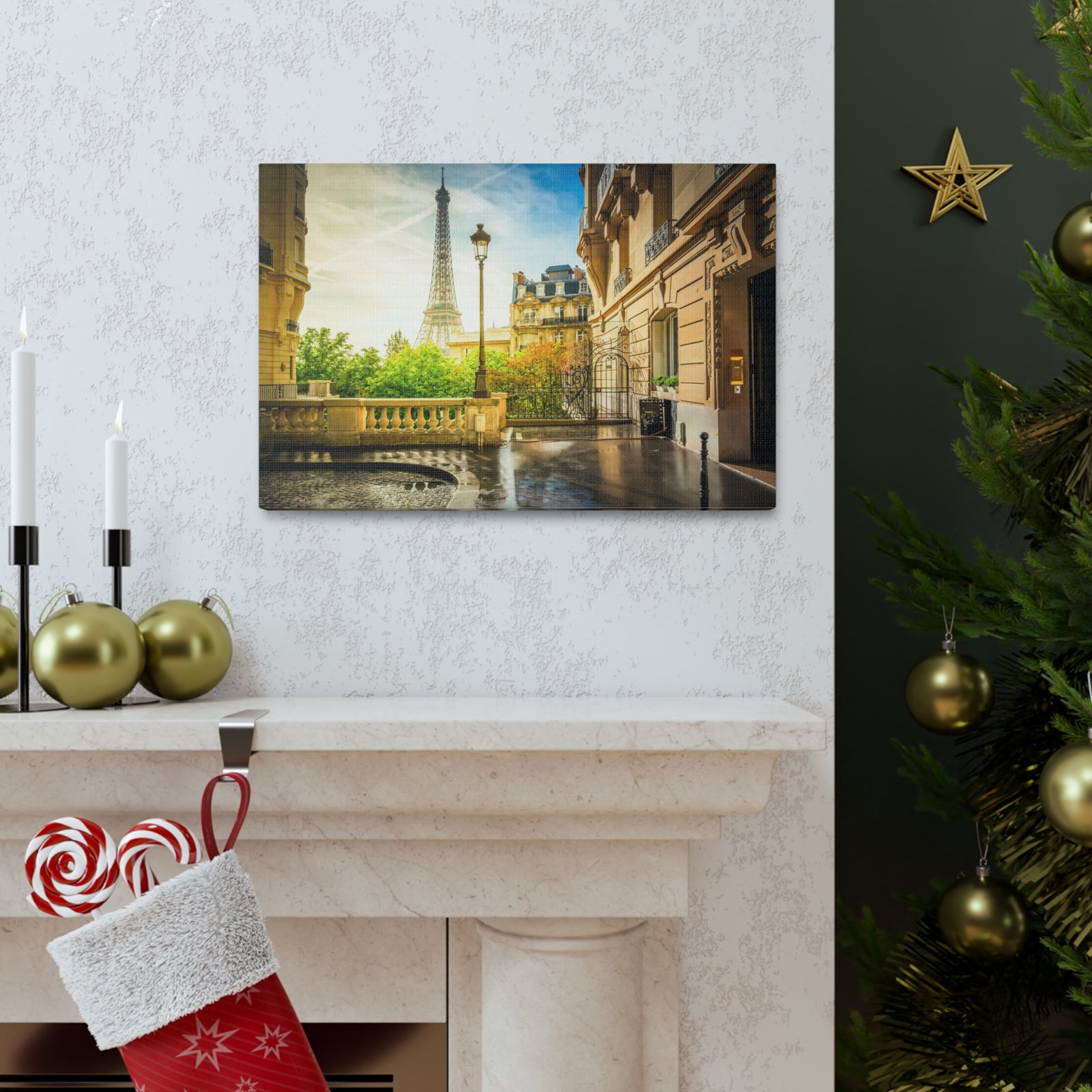 Paris Street View France Canvas Artwork High-Quality Breathtaking French City for Home Decor Ready to Hang-Express Your Love Gifts
