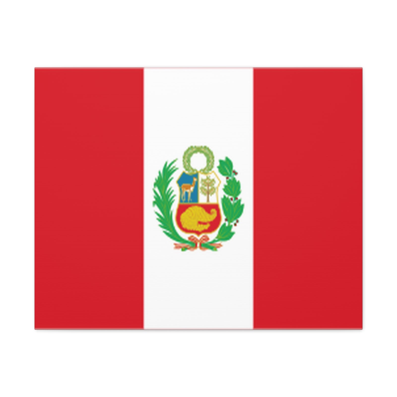 Peru Country Flag Canvas Vibrant Wall Art Unframed Home Decor-Express Your Love Gifts