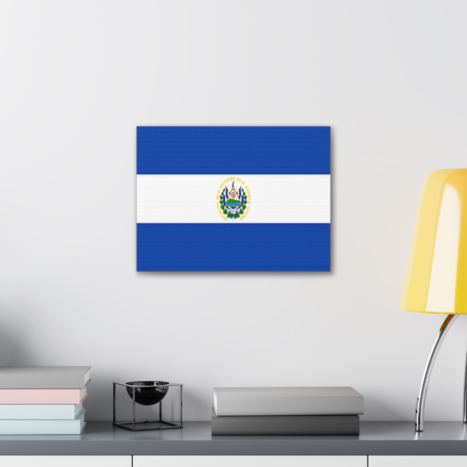 El Salvador Country Flag Canvas Vibrant Wall Art Unframed Home Decor-Express Your Love Gifts