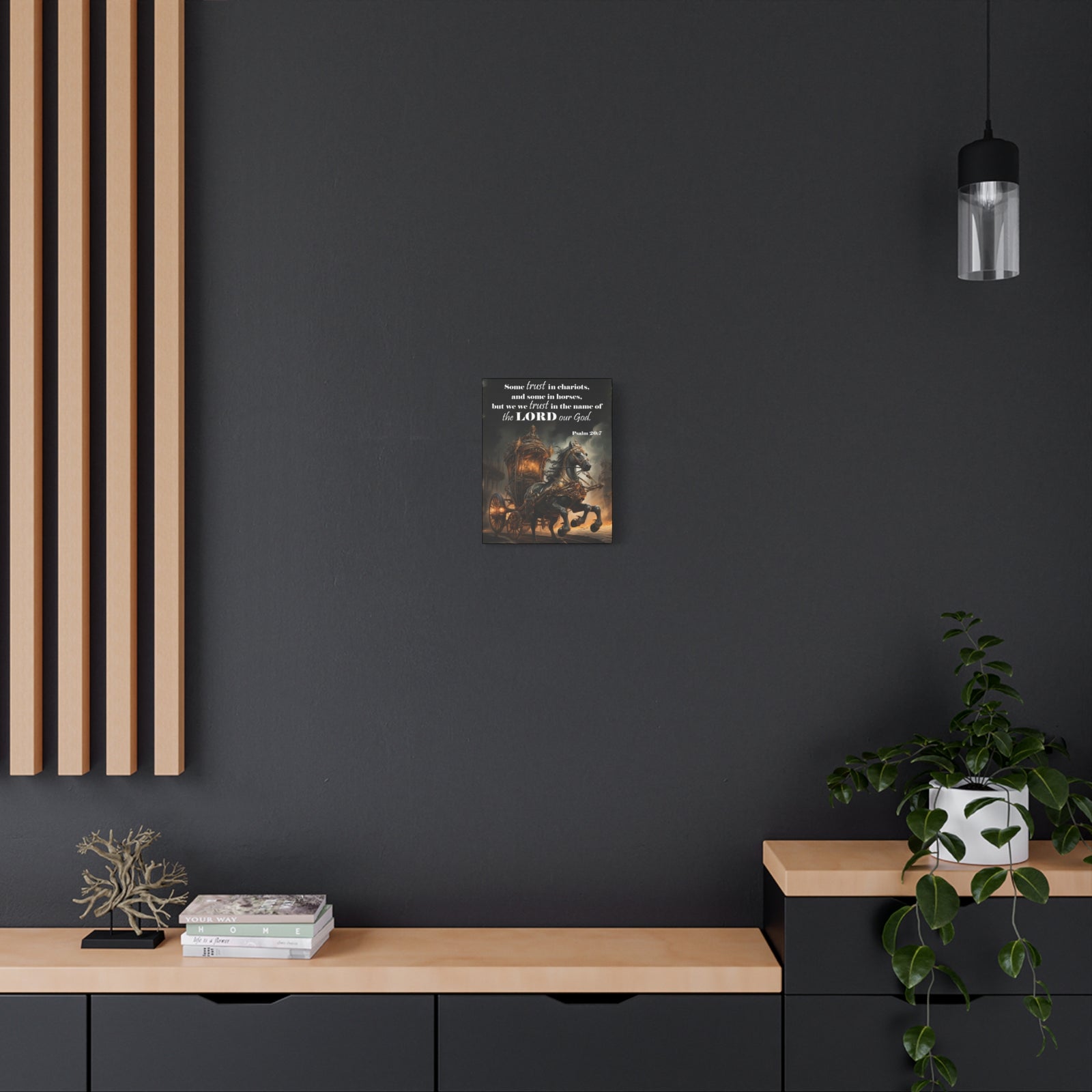Scripture Walls Trust in the Name of the Lord Psalm 20:7 Christian Wall Art Print Ready to Hang Unframed-Express Your Love Gifts