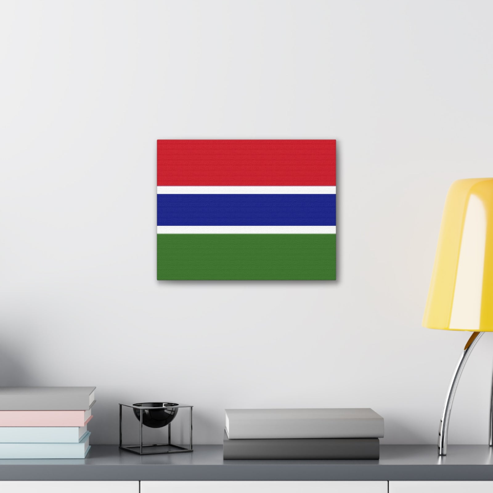 Gambia Country Flag Canvas Vibrant Wall Art Unframed Home Decor-Express Your Love Gifts