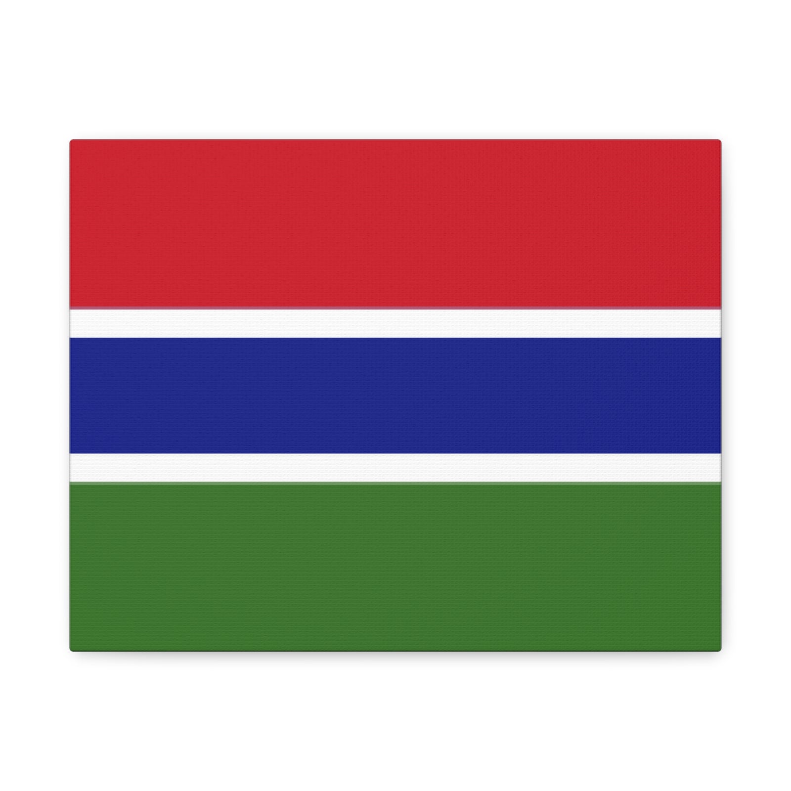 Gambia Country Flag Canvas Vibrant Wall Art Unframed Home Decor-Express Your Love Gifts