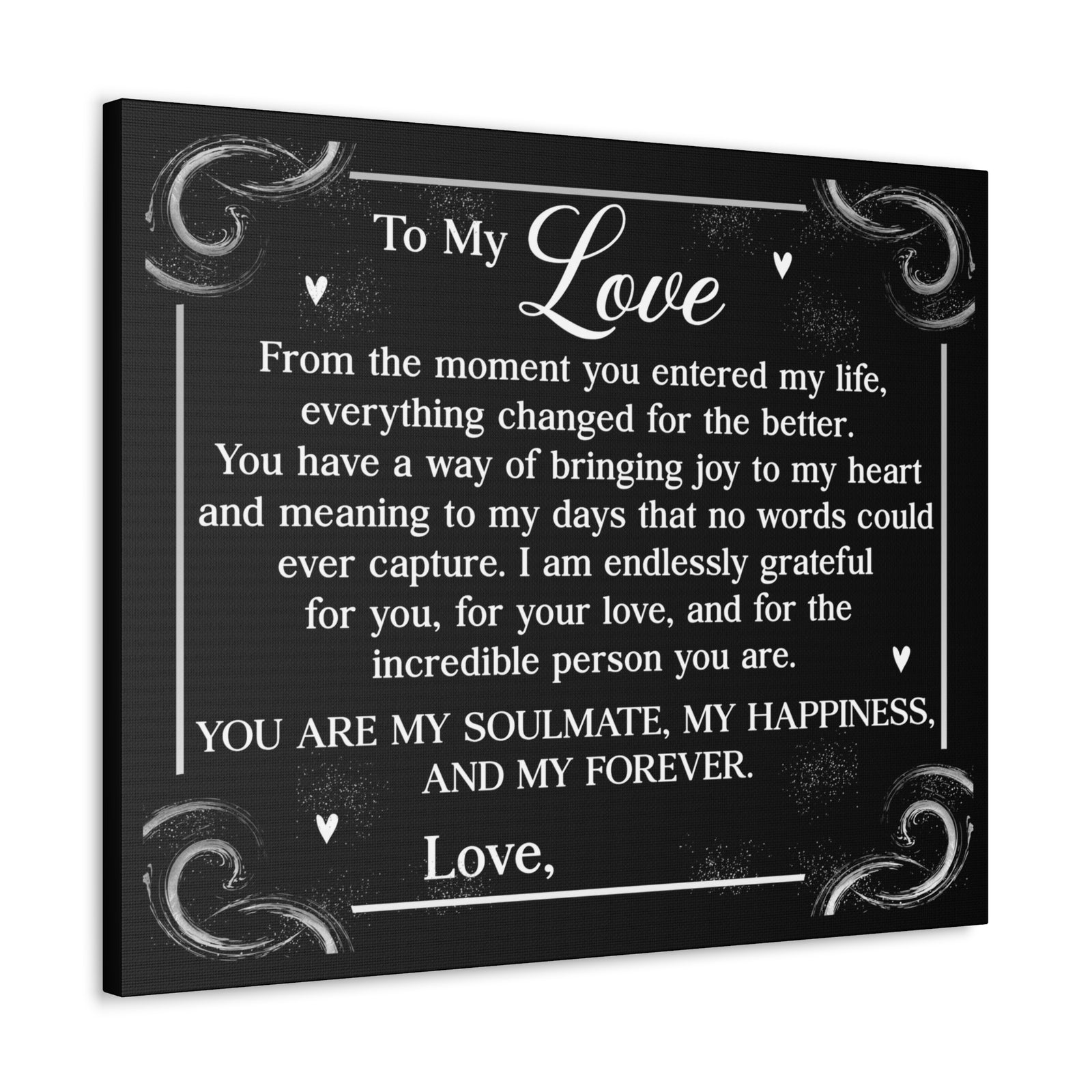 Personalized You Are My Soulmate Romantic Inspirational Print Ready to Hang Artwork Unframed-Express Your Love Gifts
