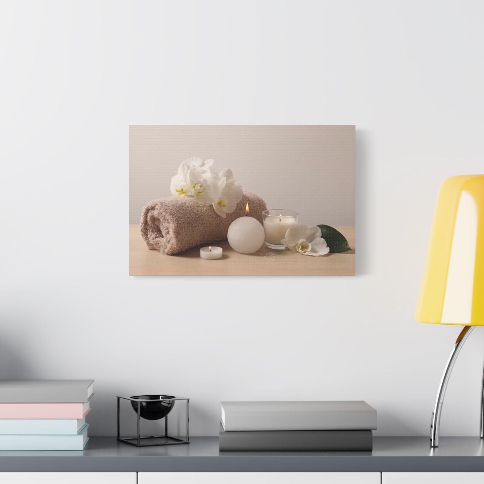 Beautiful Spa Composition Forest Floral Nature Photography Canvas Wall Art for Home Decor Ready-to-Hang-Express Your Love Gifts